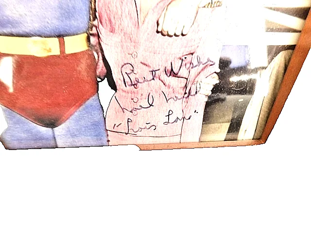 Noel Neill — NOEL NEILL (LOIS LANE) SIGNED COLOR PHOTO W/ SUPERMAN & CAST-FRAMED 12 X 10 SS2, изображение 2