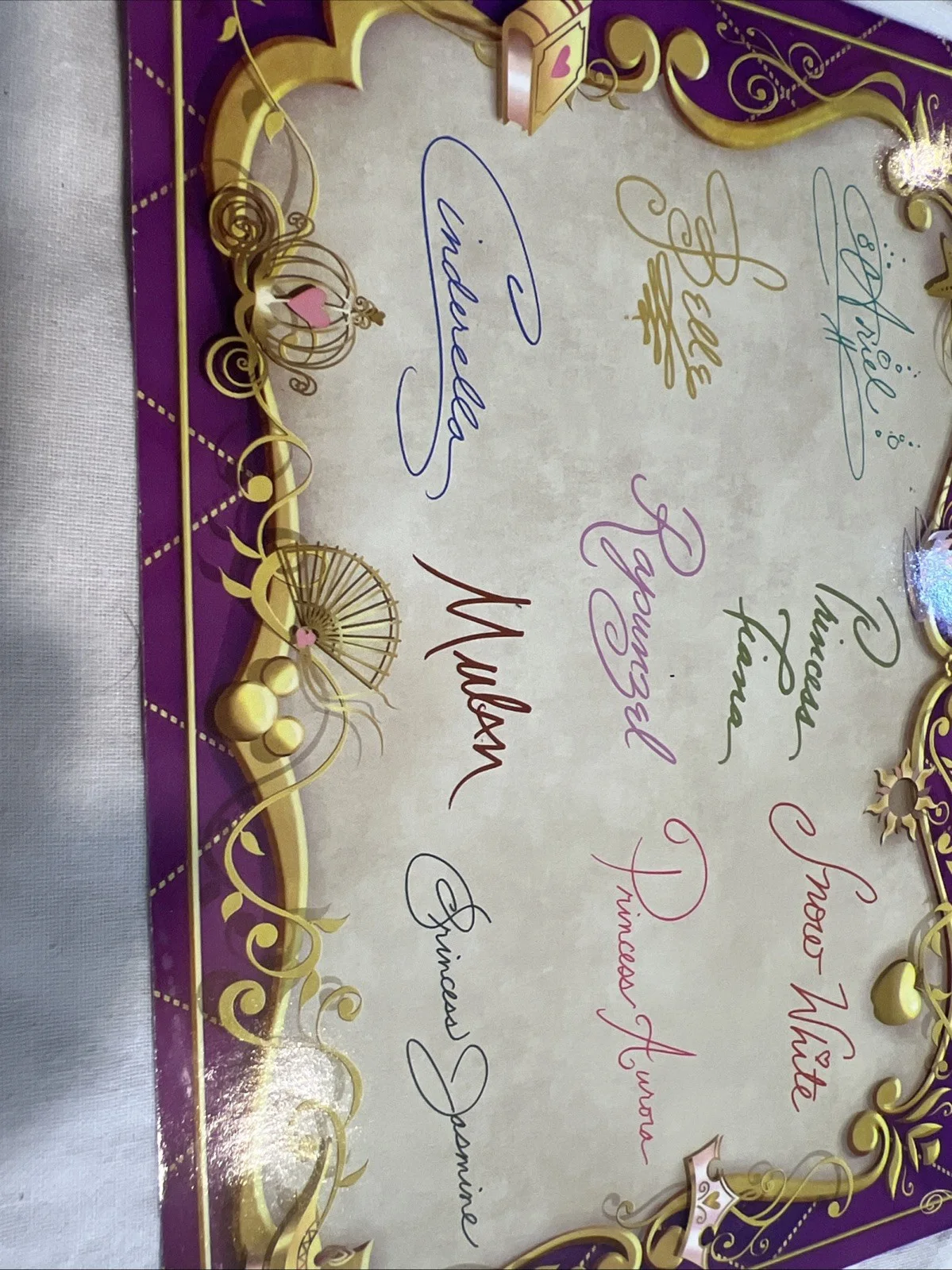 autograph card for the Akershus Royal Banquet Hall Disney World Epcot, изображение 4