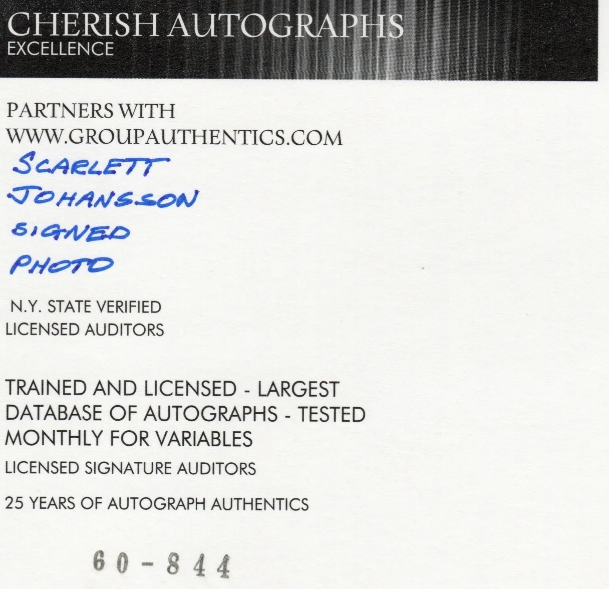 Scarlett Johansson — Scarlett Johansson Autographed Photo 1/16 w COA ** 2 for 1 Special **, image 2