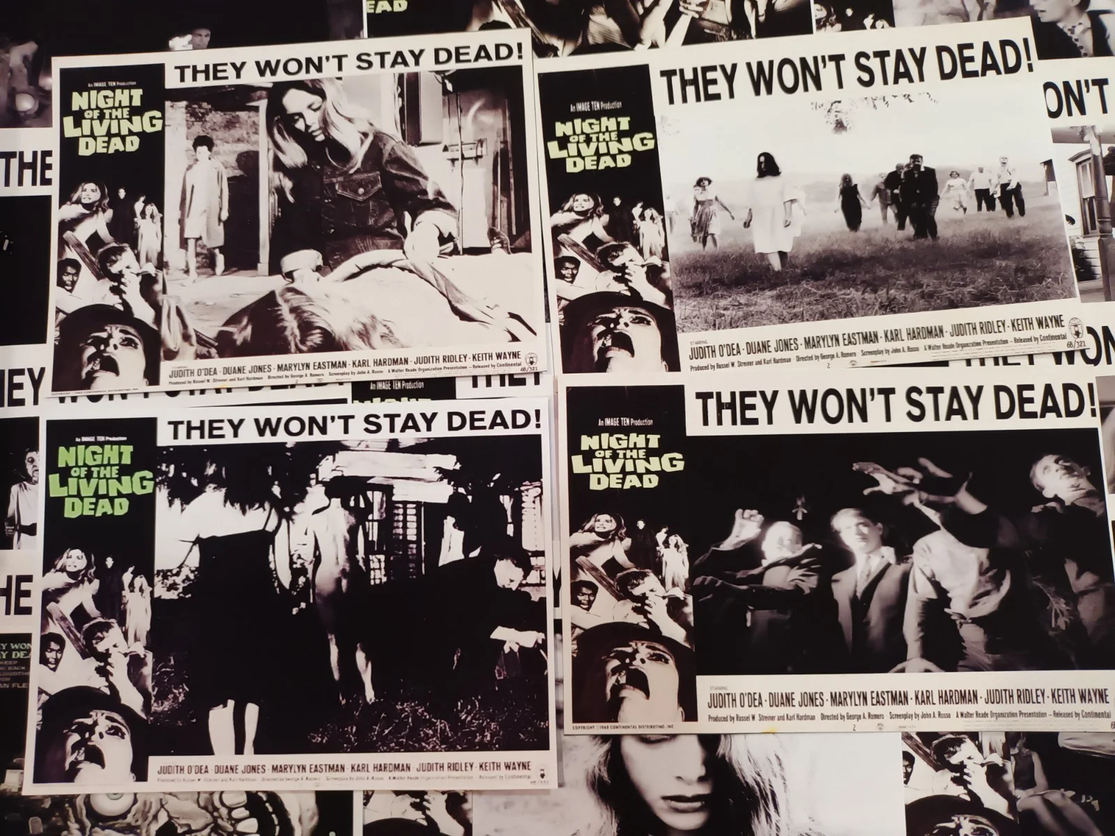Night Of The Living Dead 1968. 16 matt finish unoffical 6x4ins lobby cards. new, изображение 2