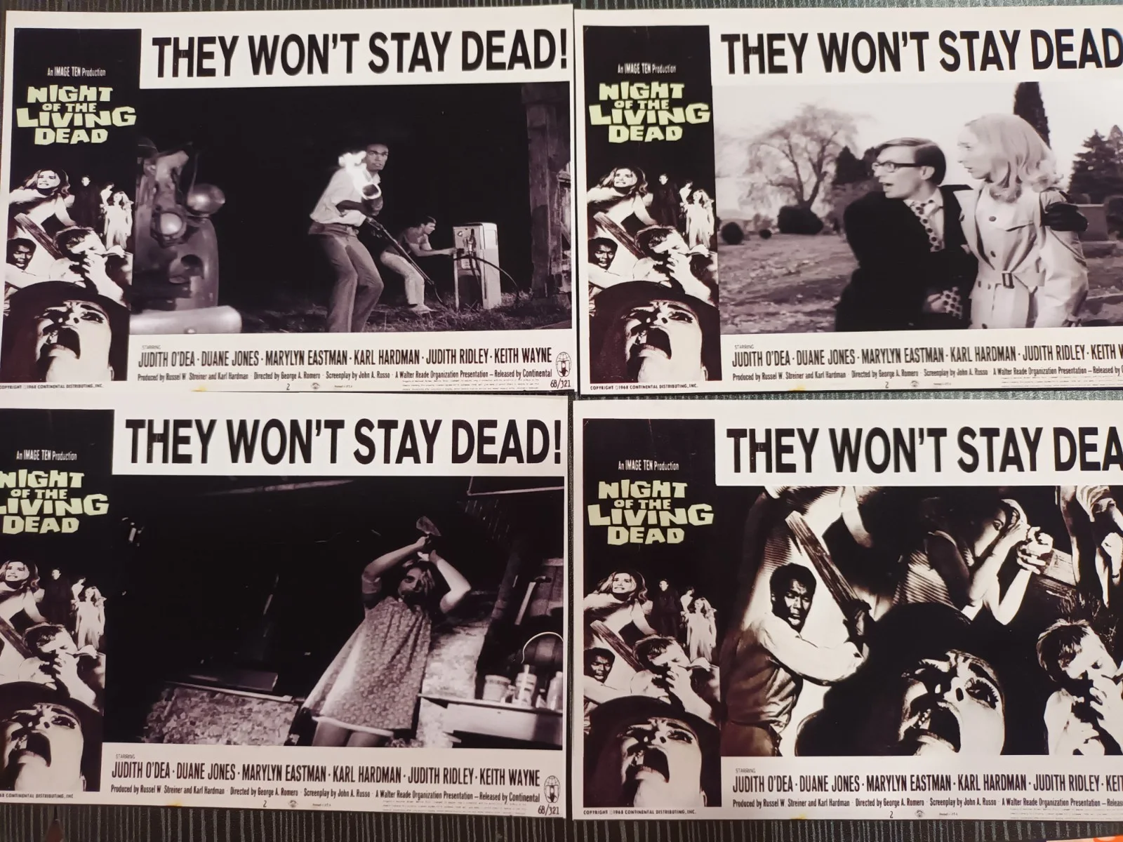 Night Of The Living Dead 1968. 16 matt finish unoffical 6x4ins lobby cards. new, изображение 5