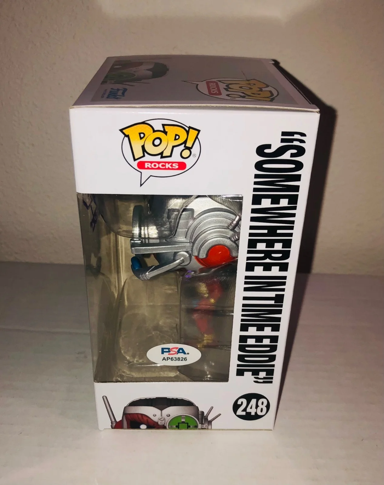 Nicko McBrain Iron Maiden Somewhere In Time Eddie #248 Signed Funko Pop PSA RARE, изображение 2