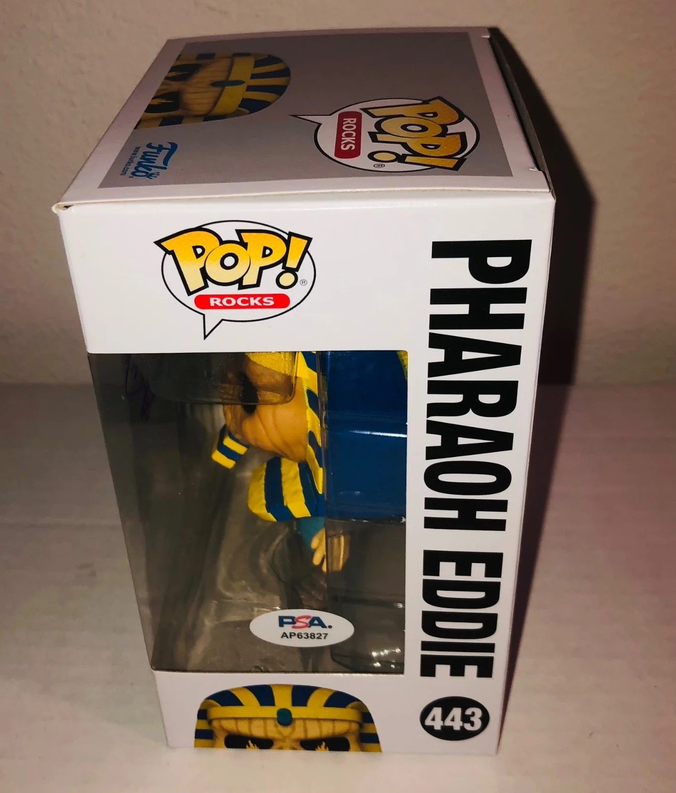 Nicko McBrain Iron Maiden Pharoah Eddie #443 Signed Funko PSA RARE A, изображение 2