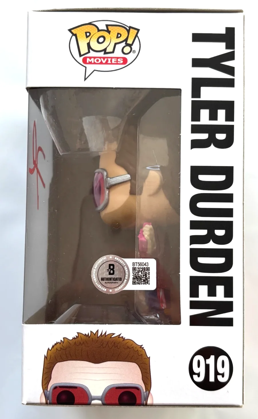 DAVID FINCHER — DAVID FINCHER SIGNED AUTO FIGHT CLUB TYLER DURDEN FUNKO POP BRAD PITT BAS COA, image 3