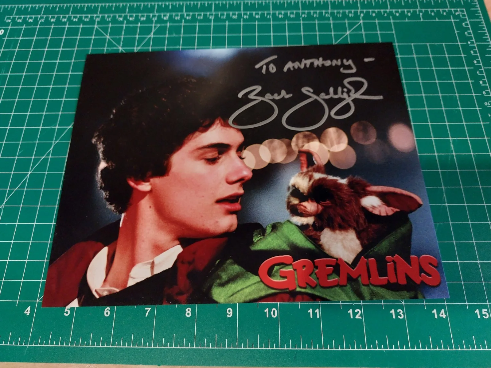 Zach Galligan — Zach Galligan autographed signed 8x10 photo Gremlins Gizmo Personalized