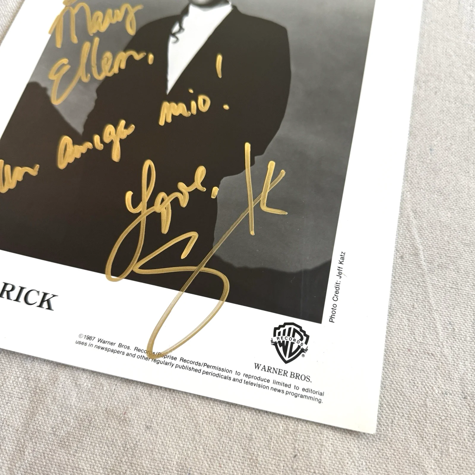 Sherrick Autographed Signed Press Photo Soul R&B Singer Warner Brothers RARE, изображение 4