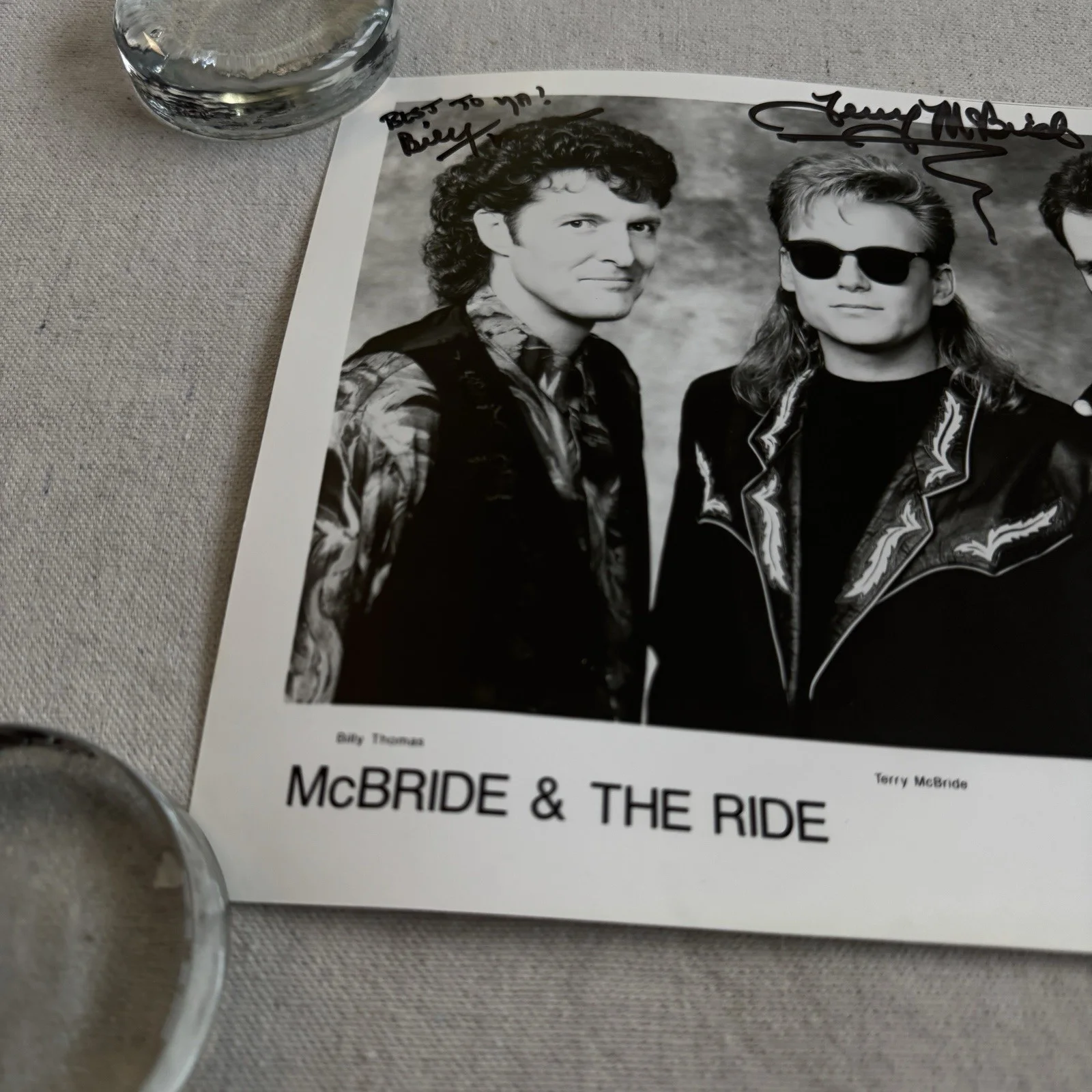 McBride and & The Ride Signed Autograph Press Photo Country MCA Records 90s, изображение 5