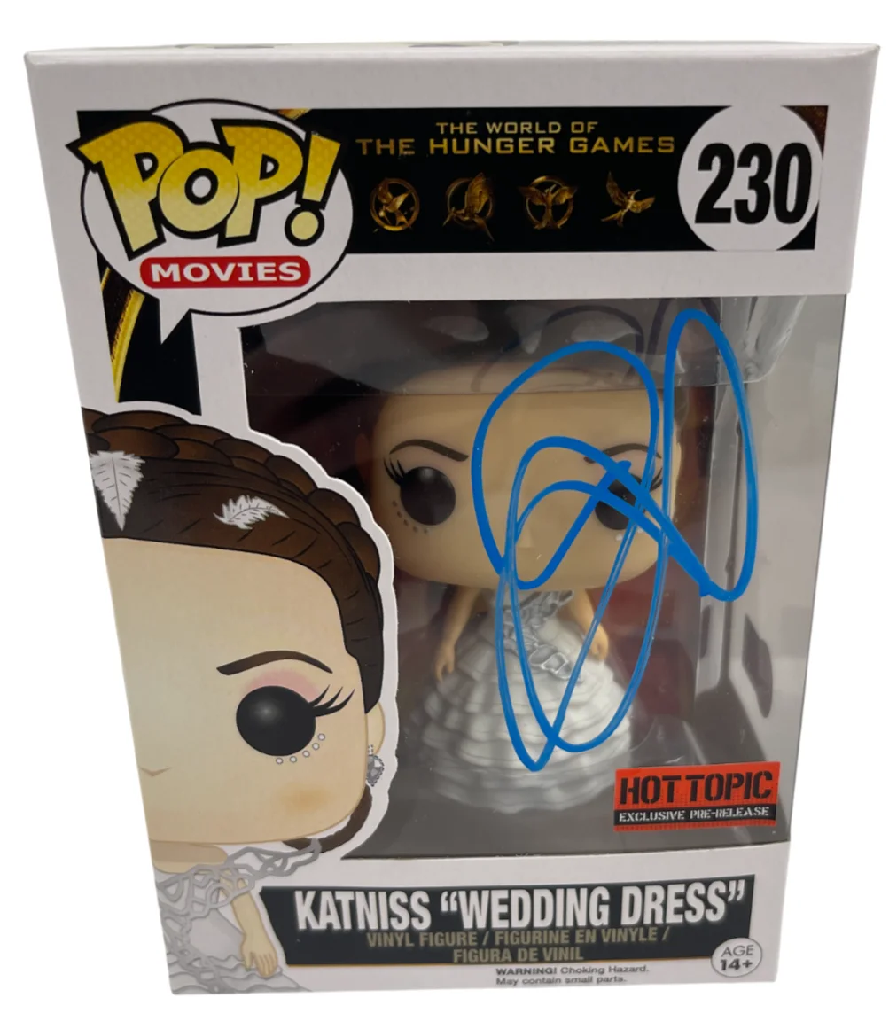 Jennifer Lawrence — Jennifer Lawrence Signed Funko 230 Katniss Wedding Dress Hunger Games Beckett