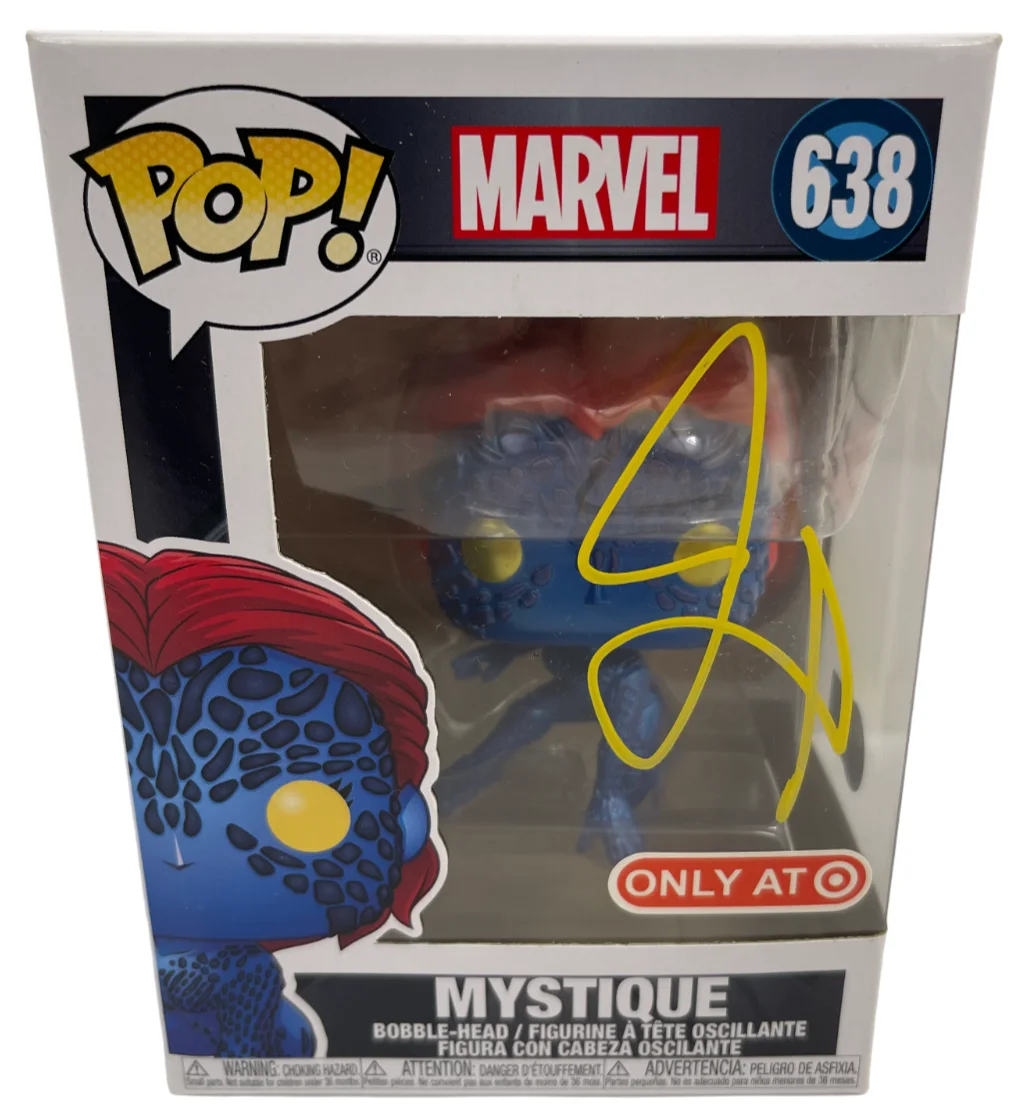 Jennifer Lawrence — Jennifer Lawrence Signed Mystique Funko X-Men Authentic Autograph Beckett