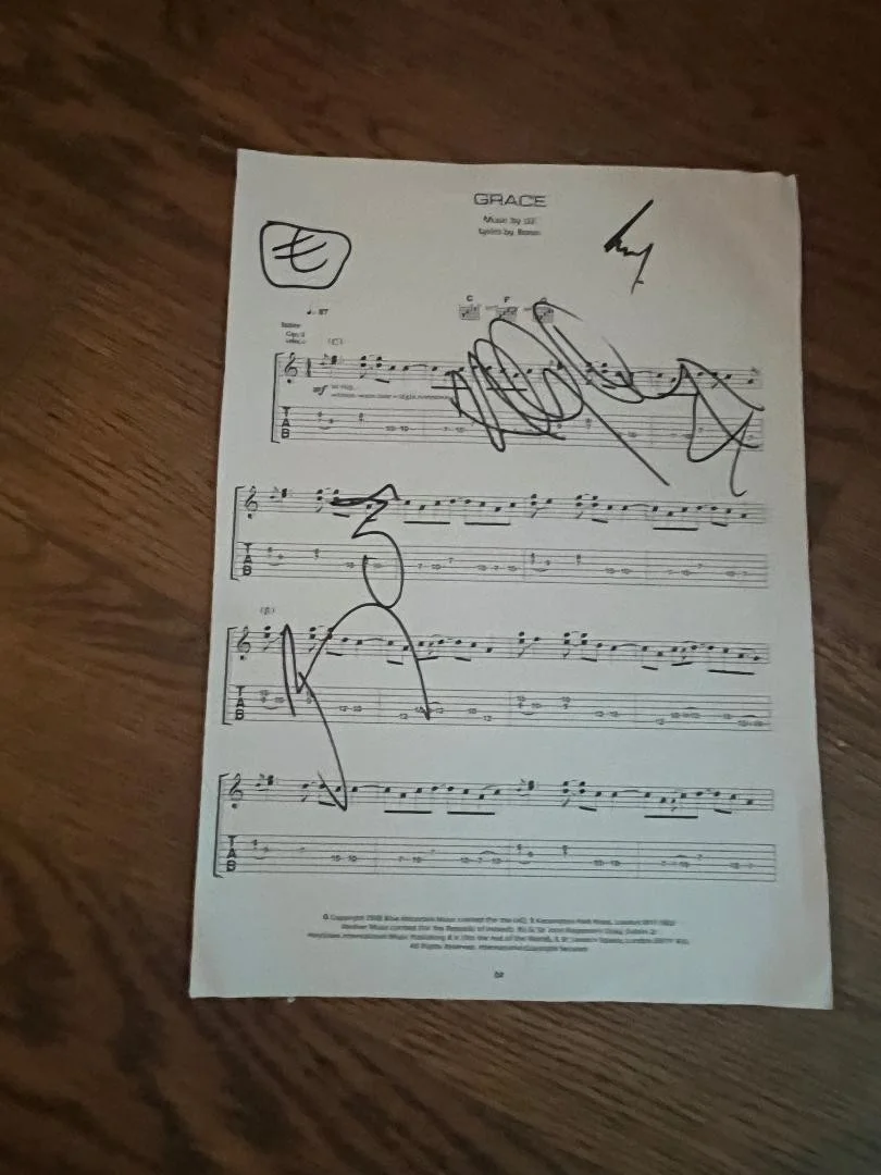 Fully Signed US Sheet Music "Grace" HSA Authenticated, image 3
