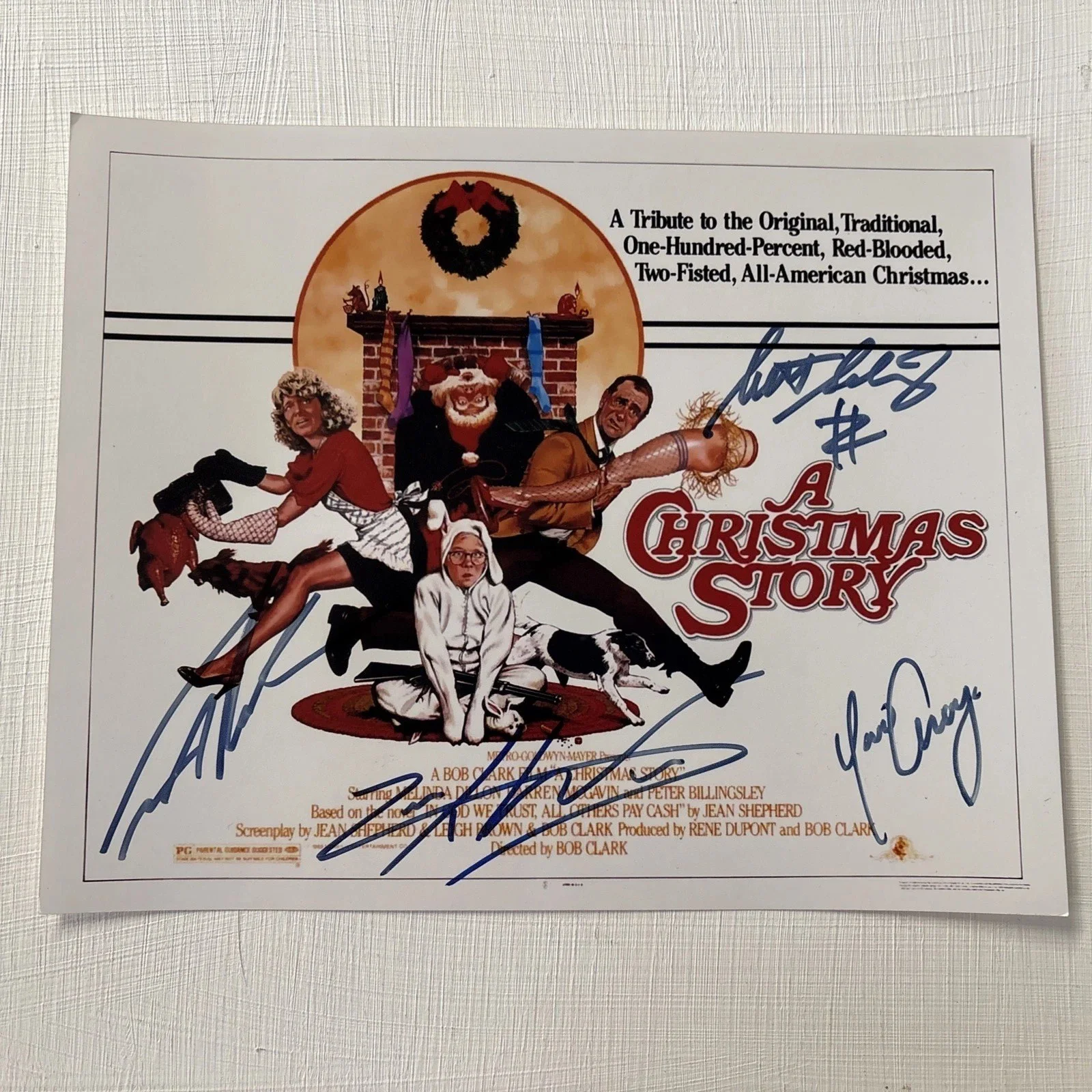 Scott Schwartz, Zack Ward — Cast Autographed 8x10 Photo Pic A Christmas Story Zack Scott Yano +1