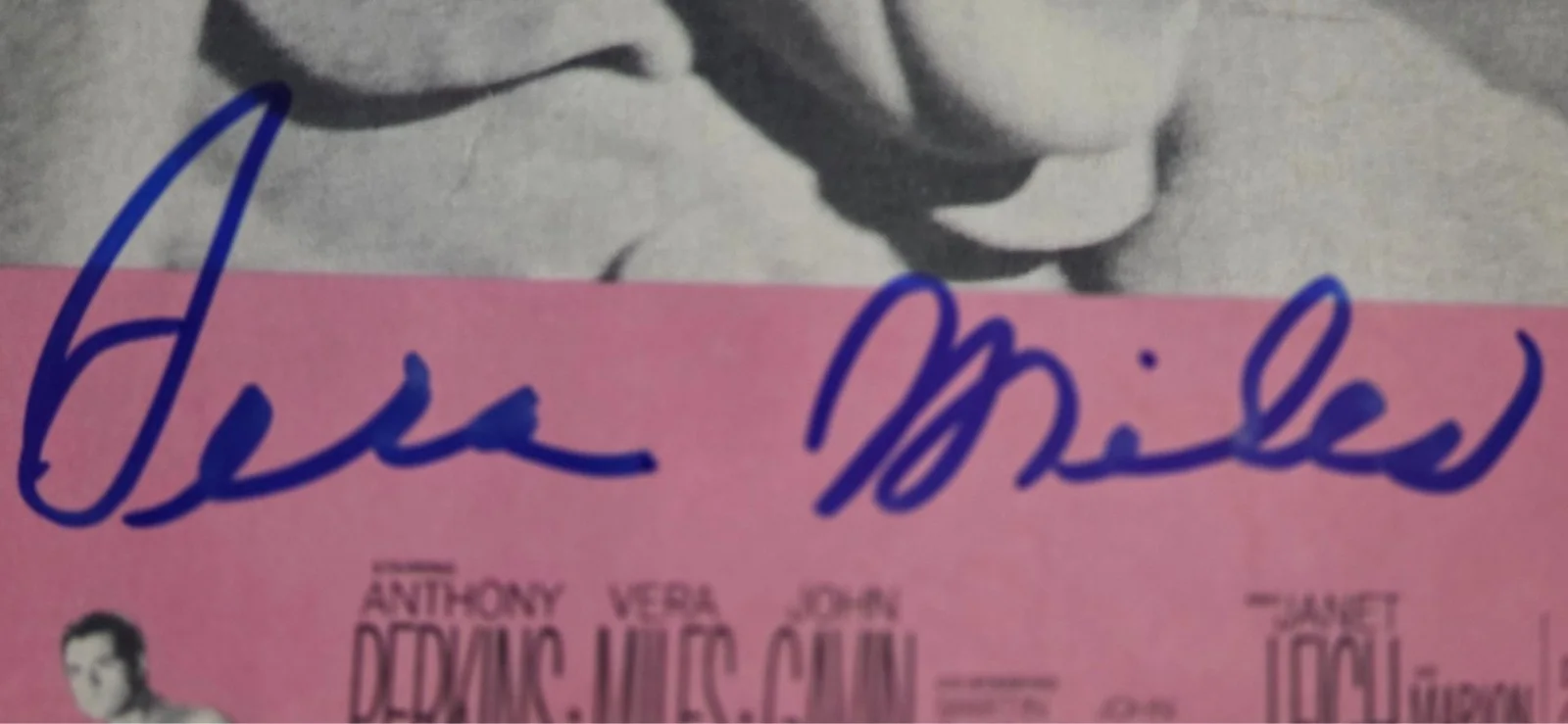 Vera Miles Hand Signed Autograph 8x10 Photo Psycho Actress Hitchcock Hollywood, изображение 2