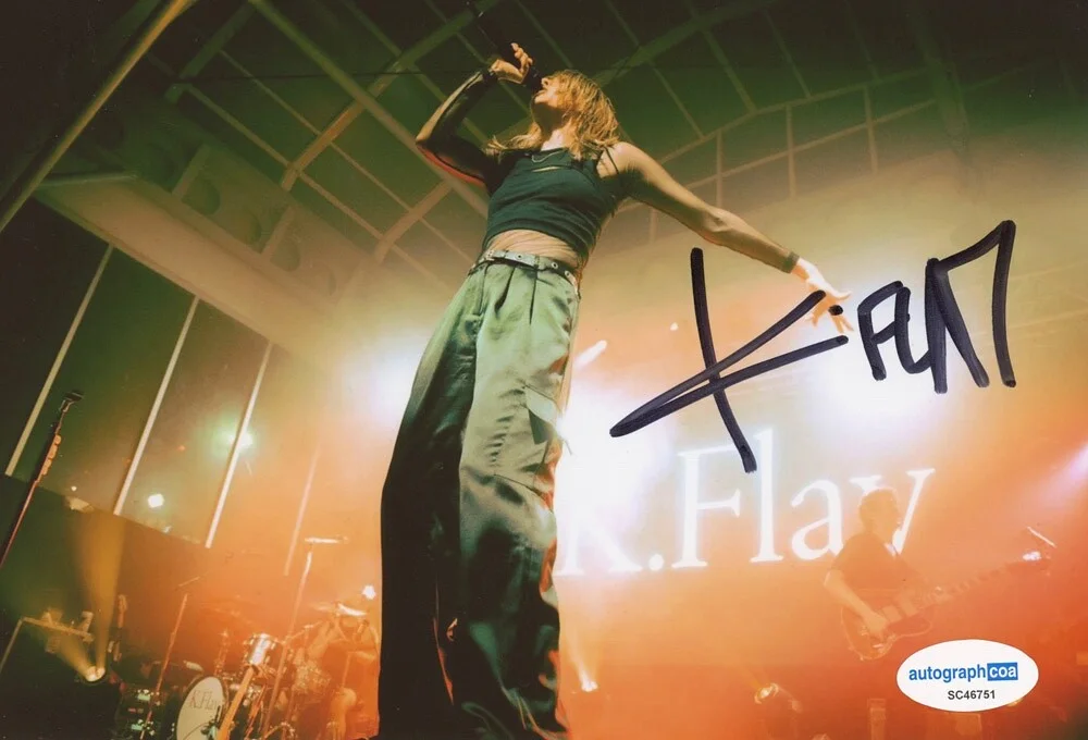 K. Flay — K. Flay signed 8x10 Photo EXACT PROOF d SINGER K.Flay Kristine Flaherty ACOA COA, изображение 5