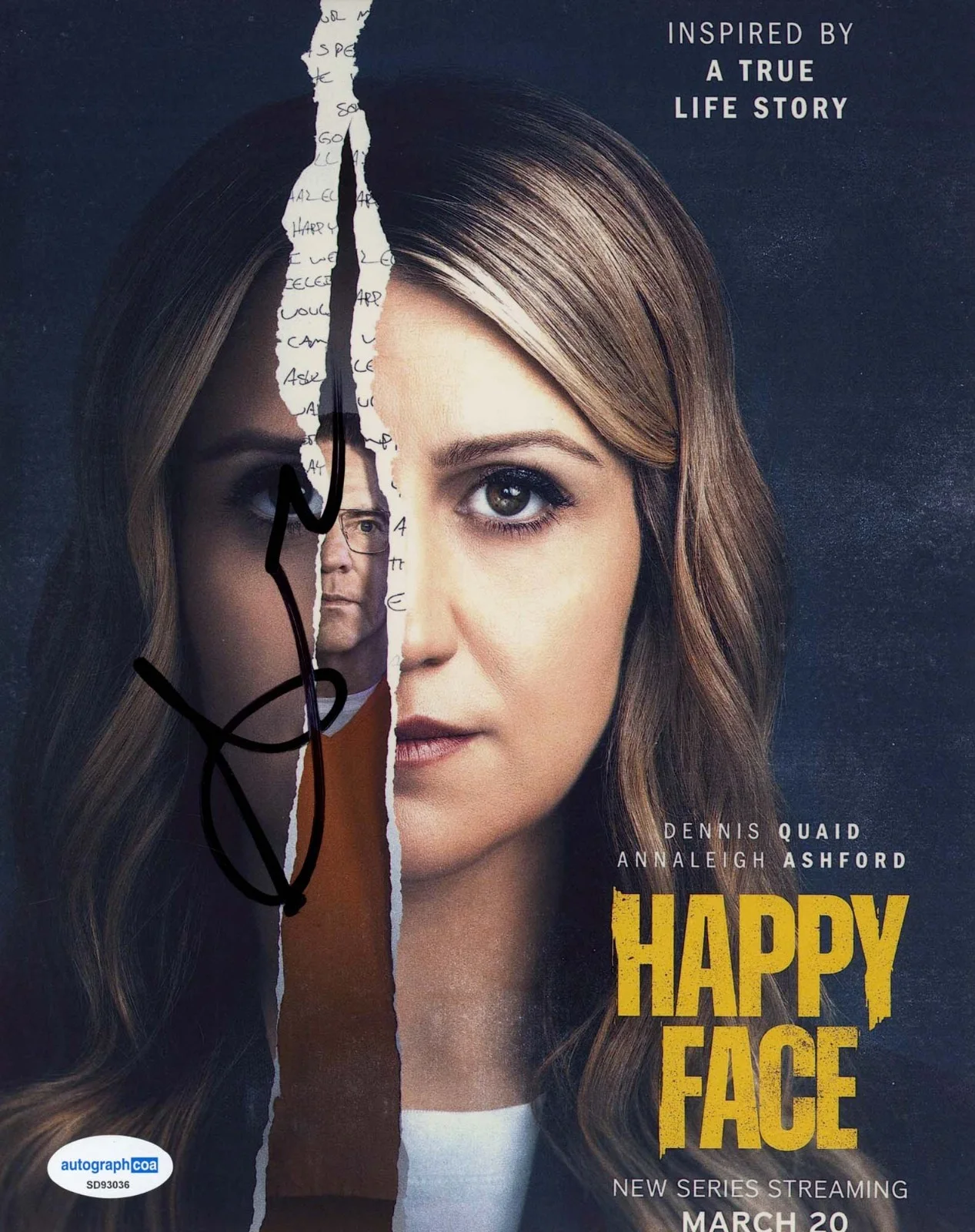 Annaleigh Ashford — Annaleigh Ashford signed "HAPPY FACE" 8x10 Photo a EXACT PROOF Melissa ACOA COA, изображение 5