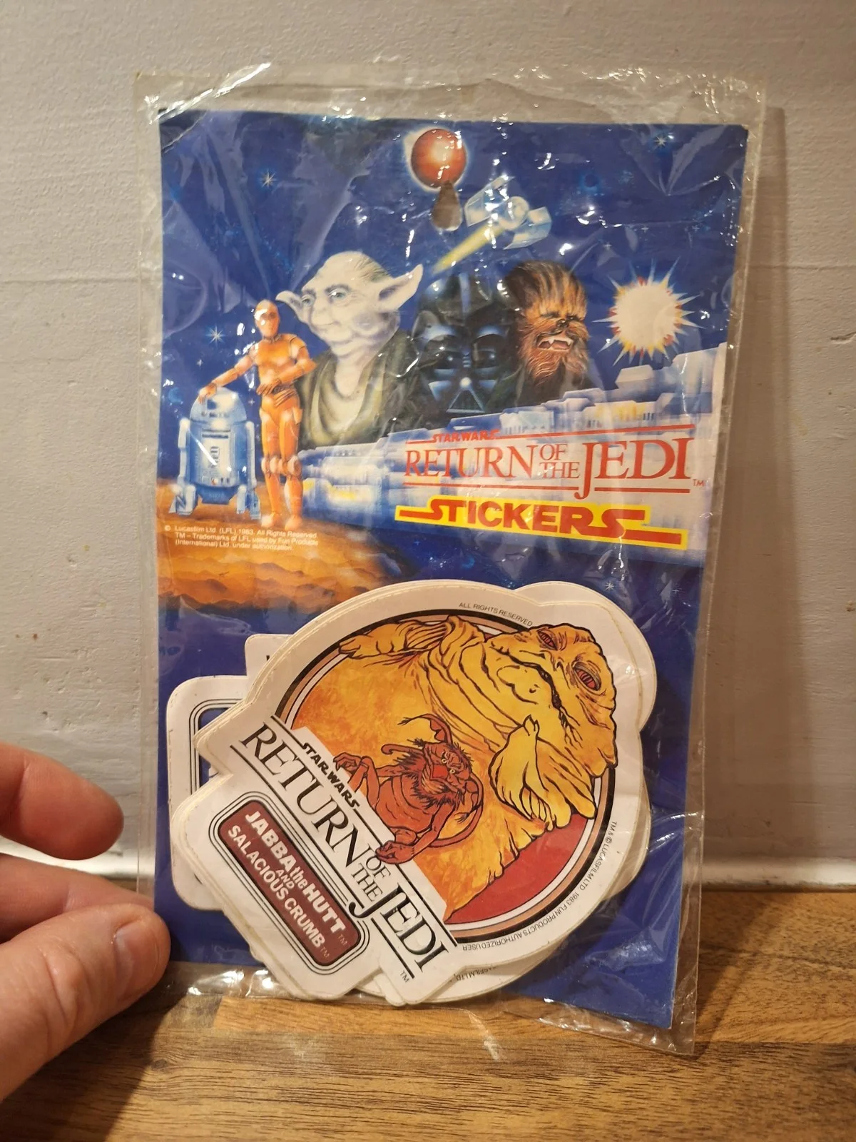 1983 Star Wars Return of the Jedi Stickers - Vintage Retro 1980s Movie Sci-fi, изображение 2