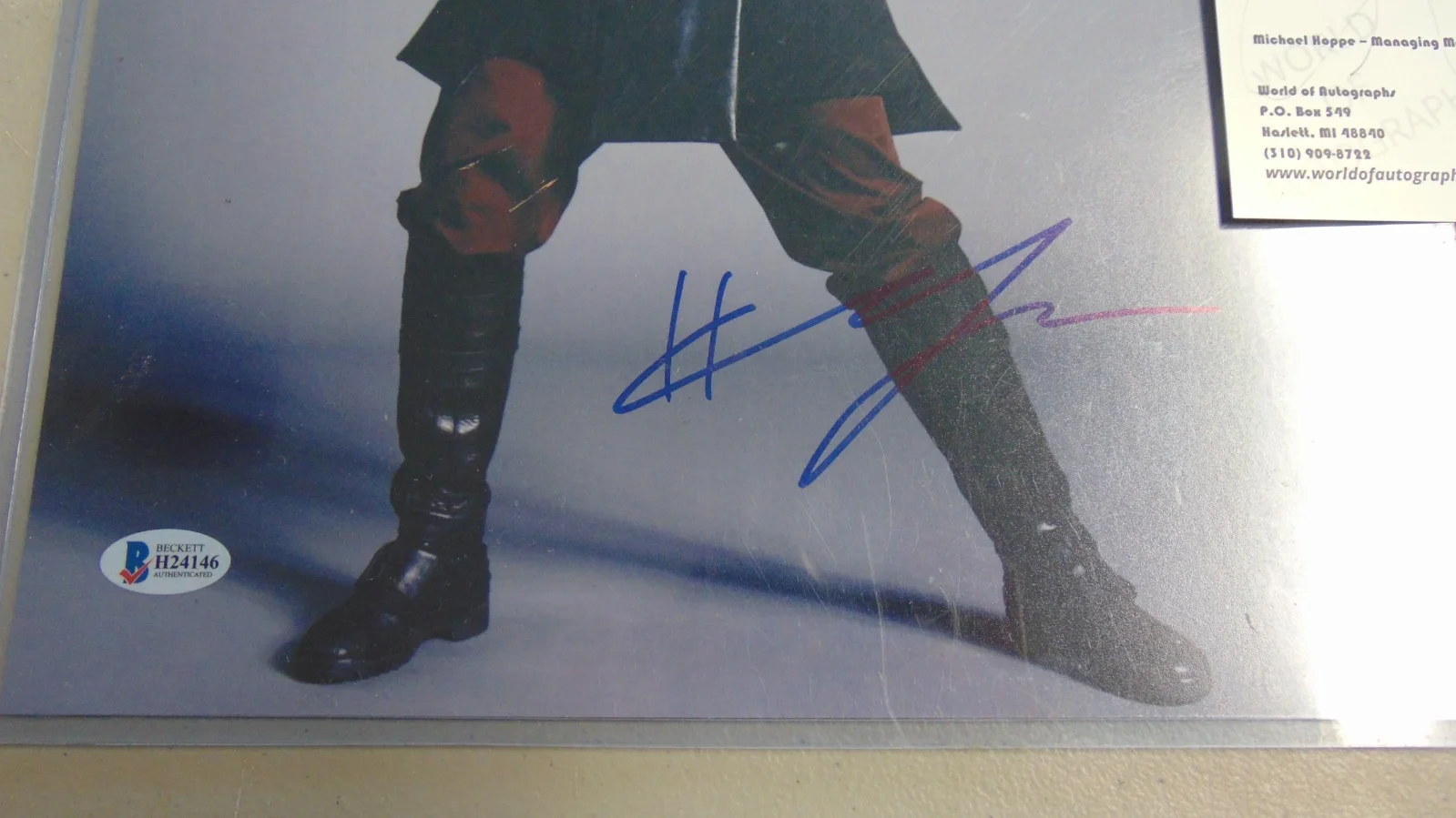 Hayden Christensen — Haden Christensen Star Wars - Signed COA Beckett 11 x 14 - # H24146 - SHIPS FREE, изображение 2