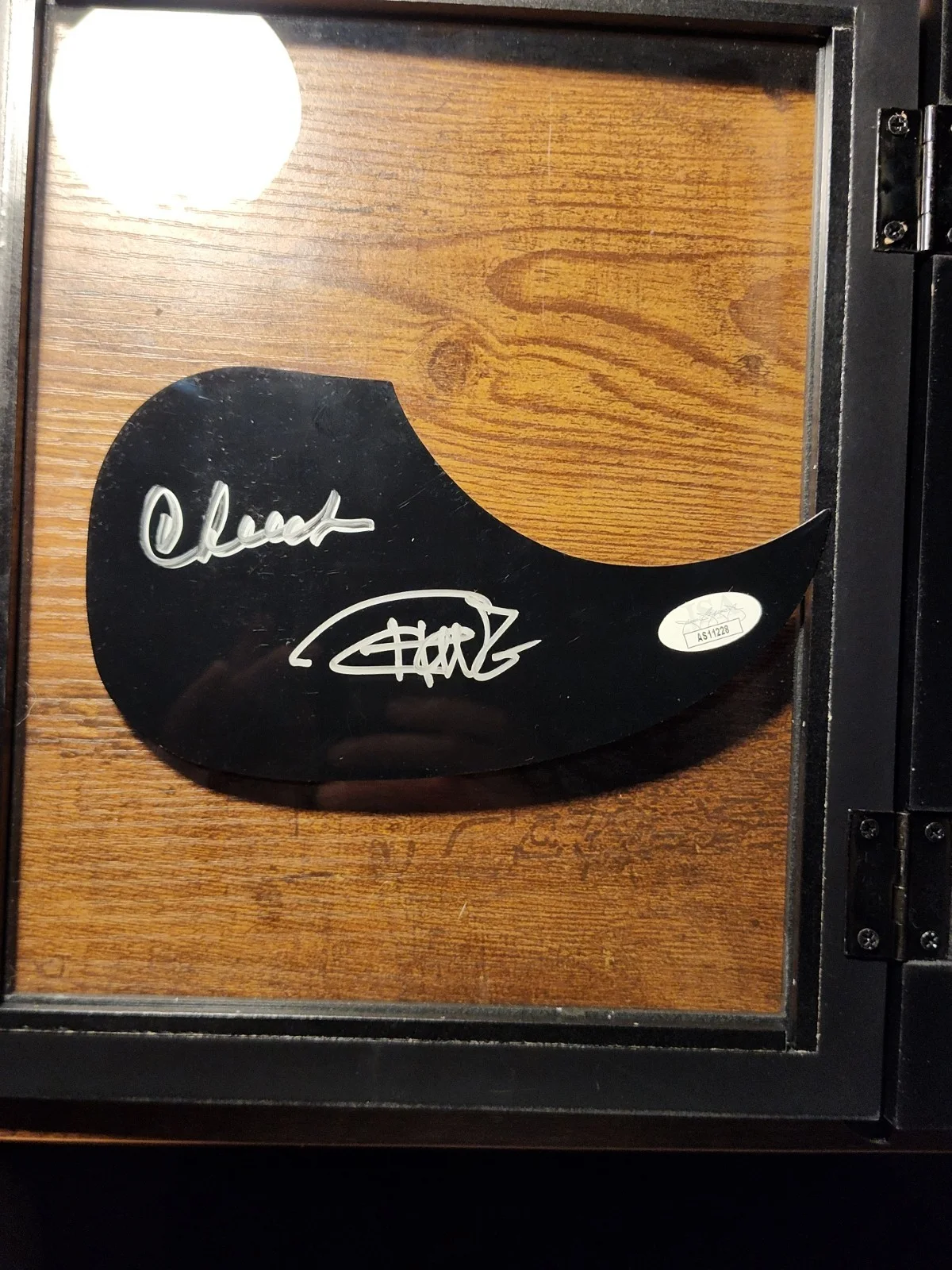 Cheech & Chong Autos On Large Guitar Pick In A 9.5x11x1.5 Frame JSA, изображение 5