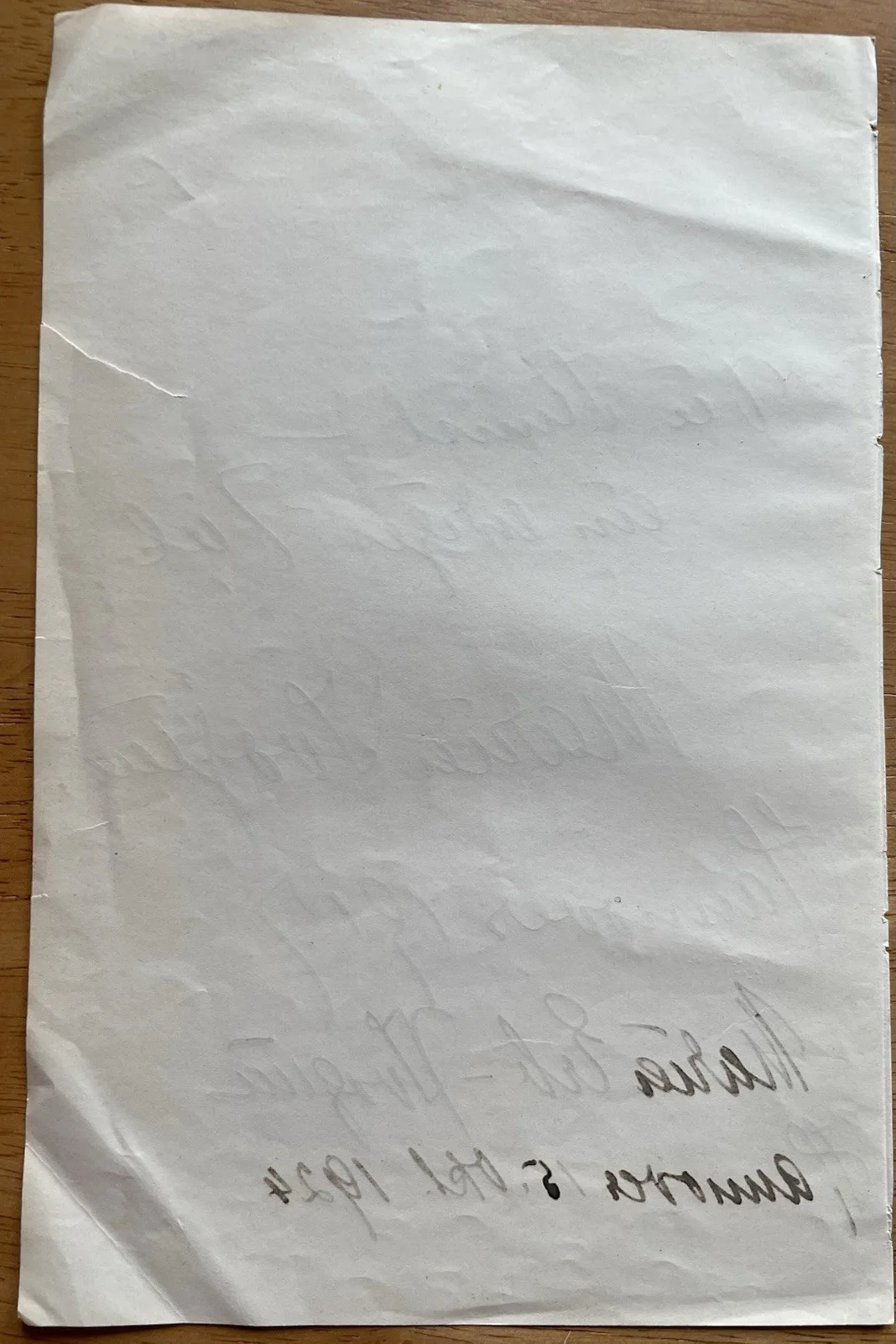 Hungarian Opera Soprano Maria Ivogun Autographs, image 4