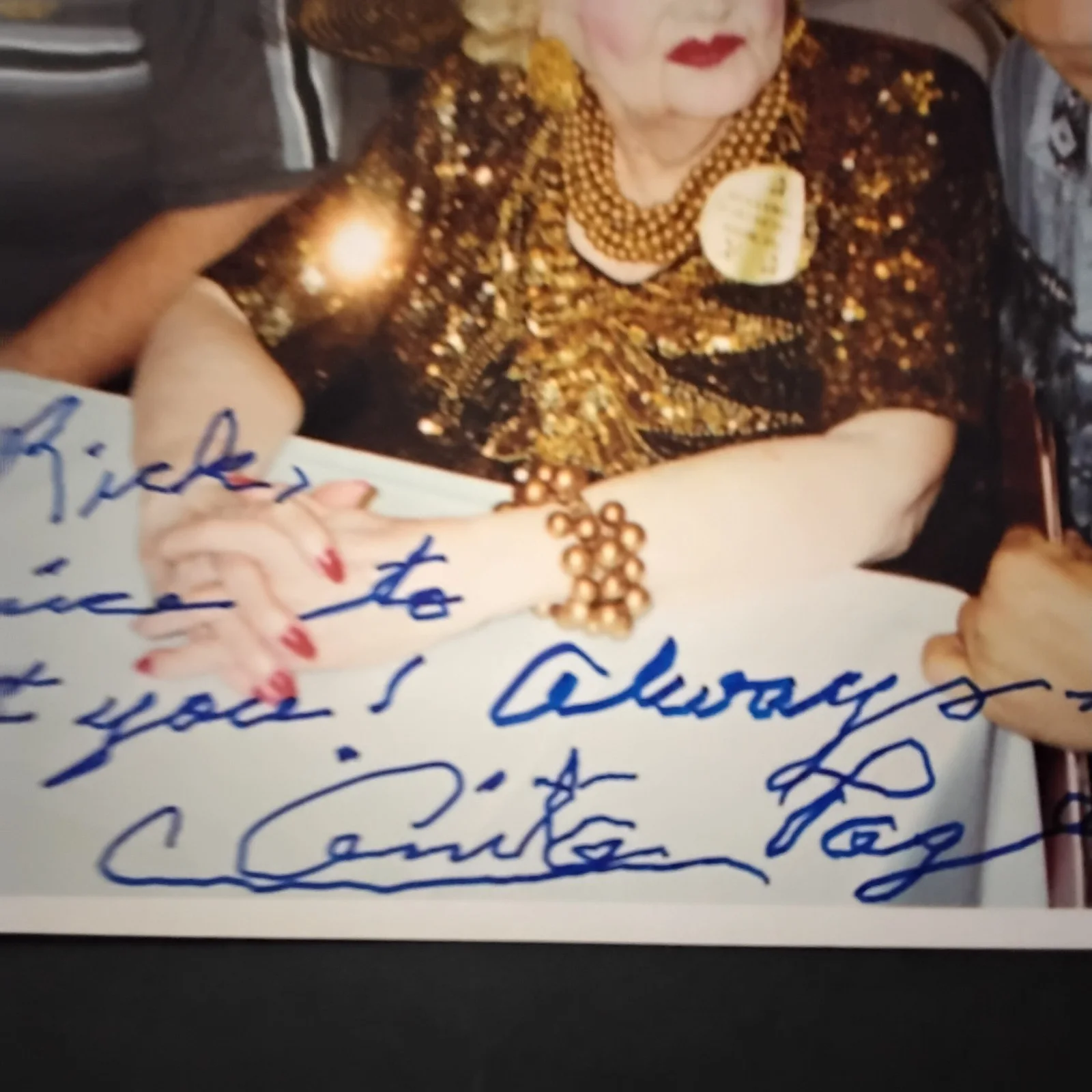 Anita Page SIGNED Photo 30s Movie Actress Dancing Daughters Broadway Melody MGM, изображение 4