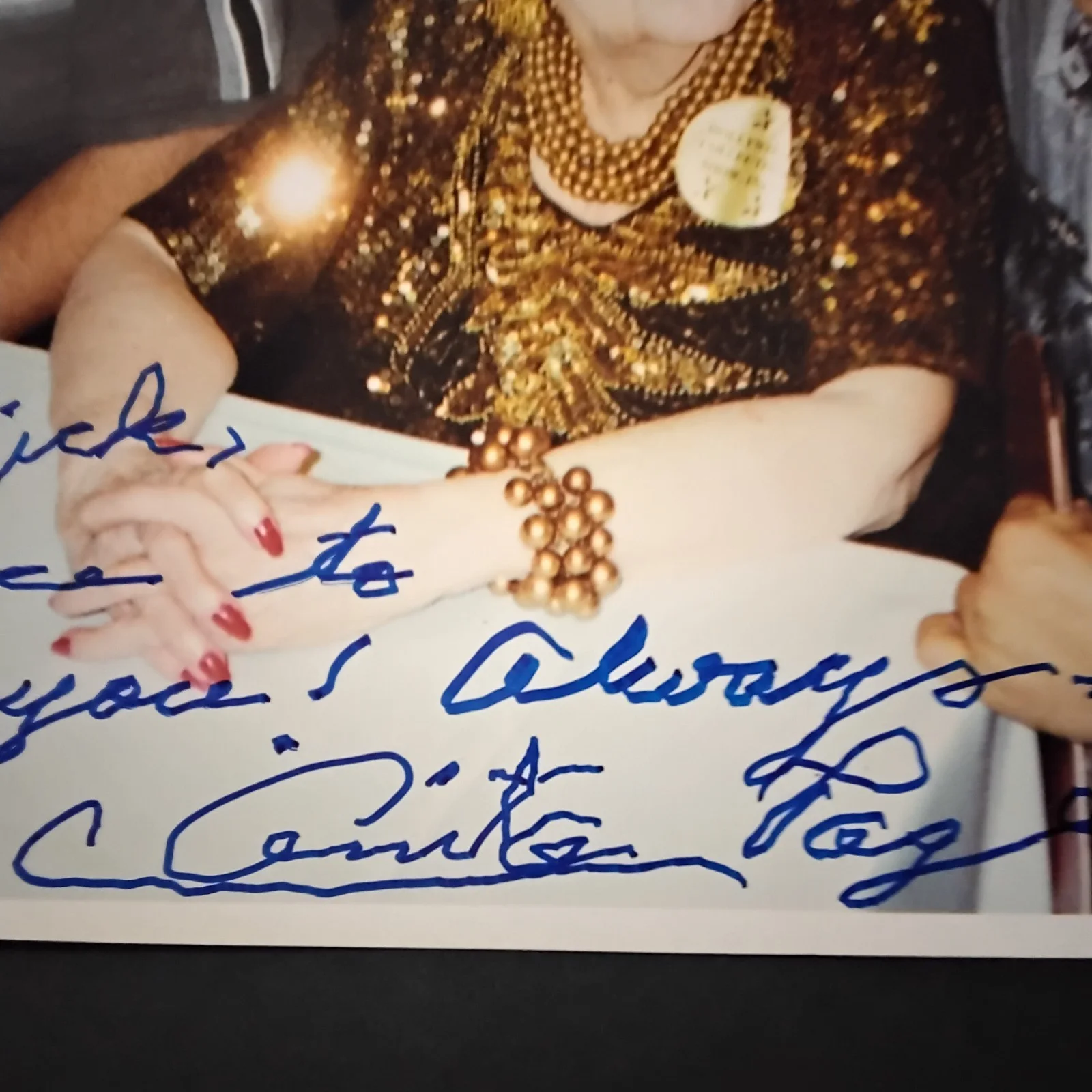 Anita Page SIGNED Photo 30s Movie Actress Dancing Daughters Broadway Melody MGM, изображение 5