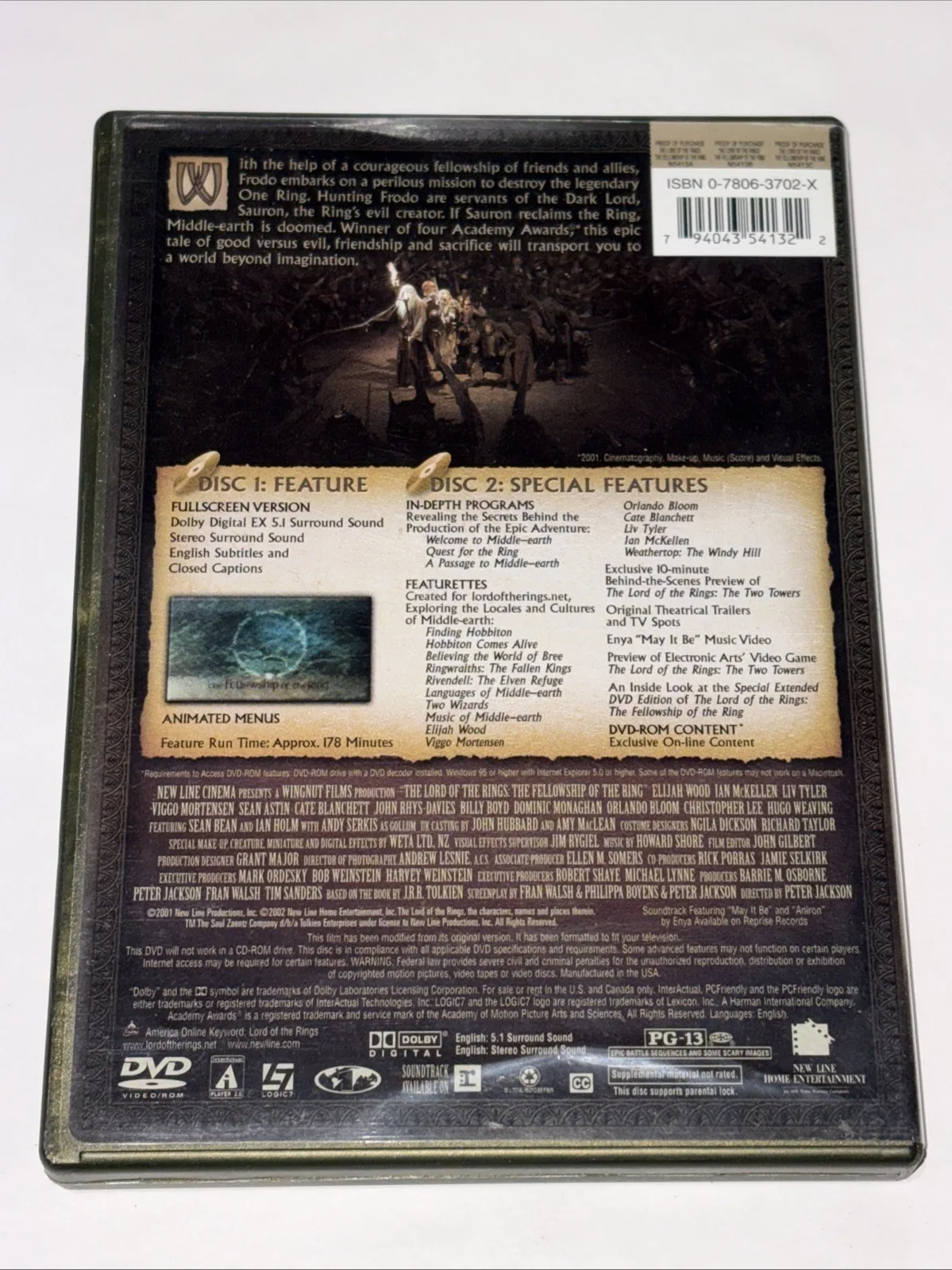 Viggo Mortensen — SIGNED Viggo Mortensen Lord of the Rings Fellowship DVD Autographed, image 5