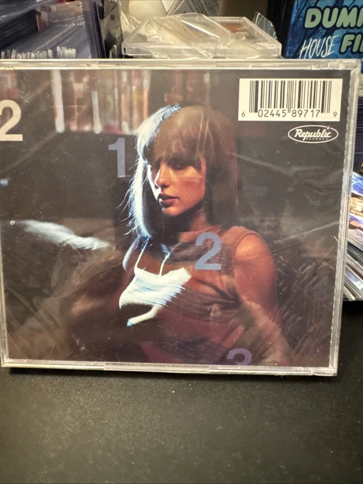 NEW SEALED Hand Signed Sealed Midnights Taylor Swift Moonstone Blue CD Autograph, image 2