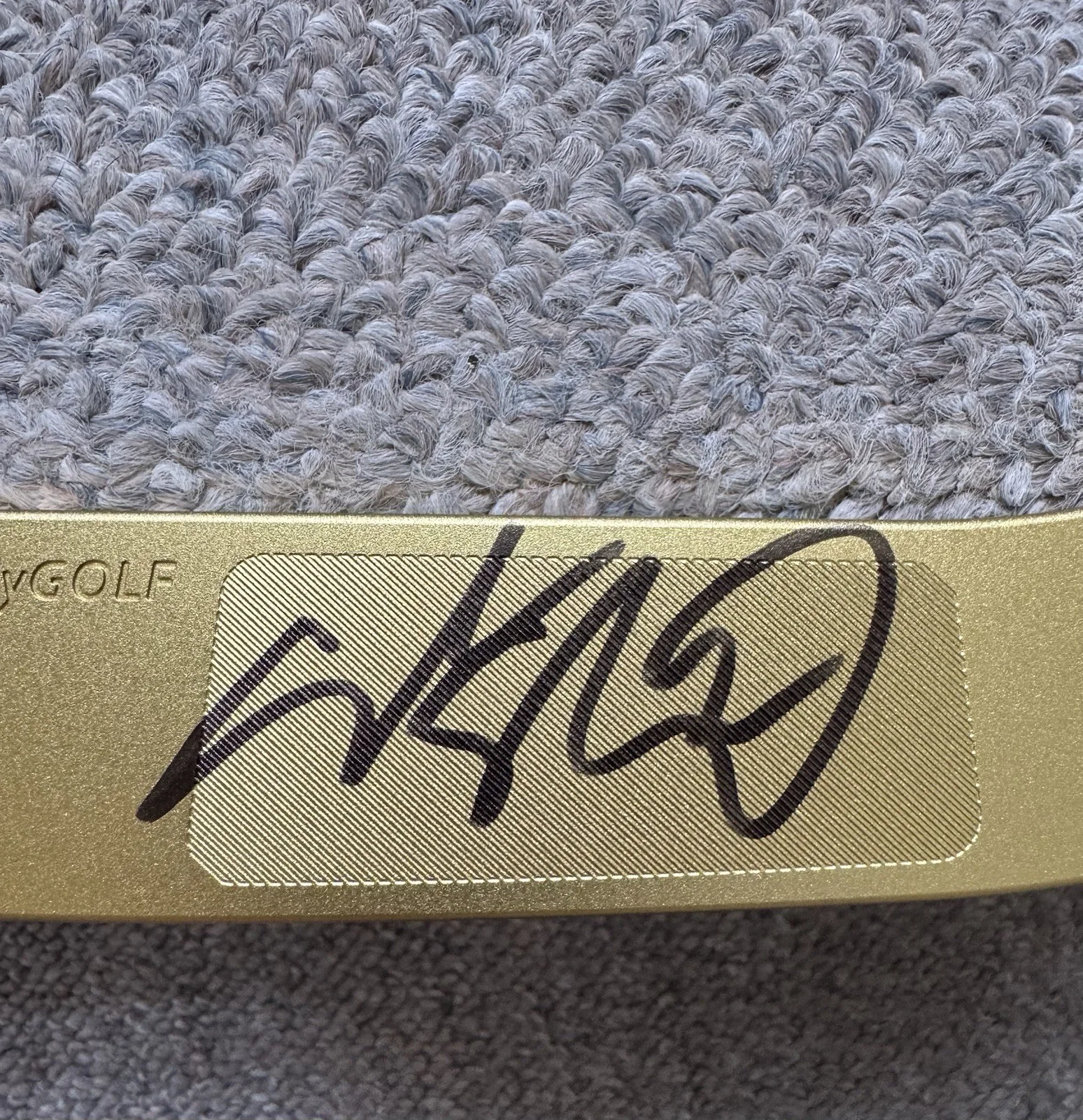 Adam Sandler — Adam Sandler Signed Ready Golf Limited Edition Happy Gilmore Gold Putter JSA COA, изображение 3
