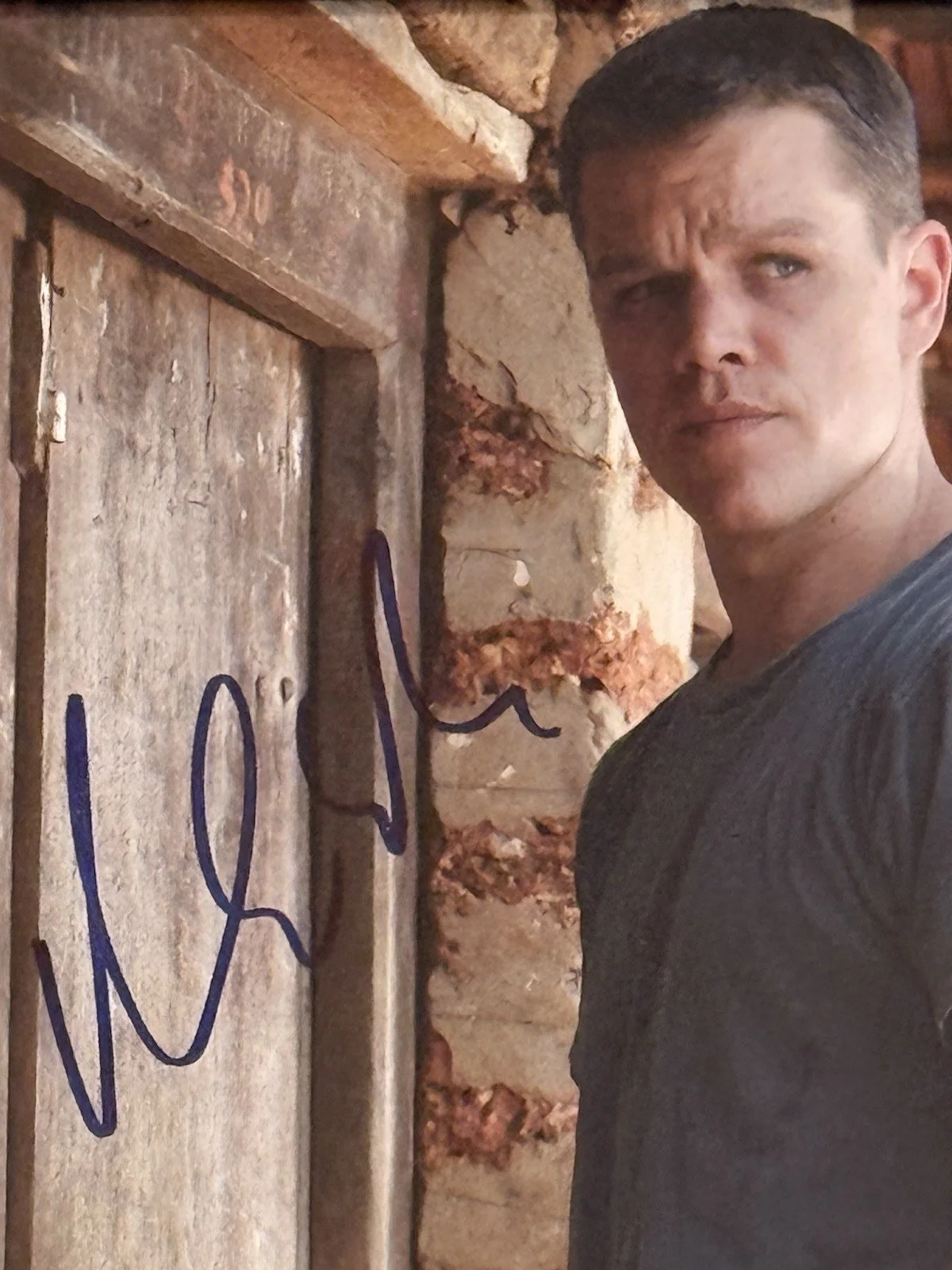 Matt Damon — Matt Damon autographed 8x10 Picture, framed, COA, Bourne Identity, изображение 2