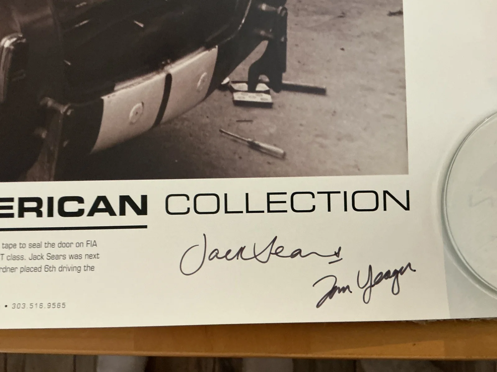 Carroll Shelby — Carroll Shelby Hand Signed Poster with 3 other signatures and COA, изображение 4