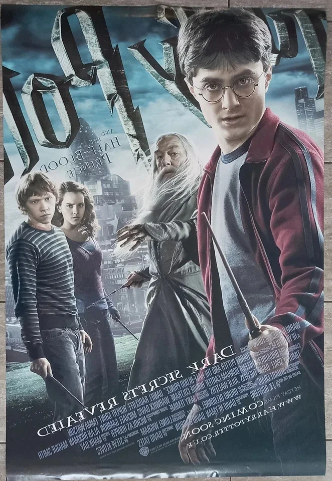 Harry Potter and the Half-Blood Prince (2009) Original D/S UK One-Sheet Poster, изображение 2