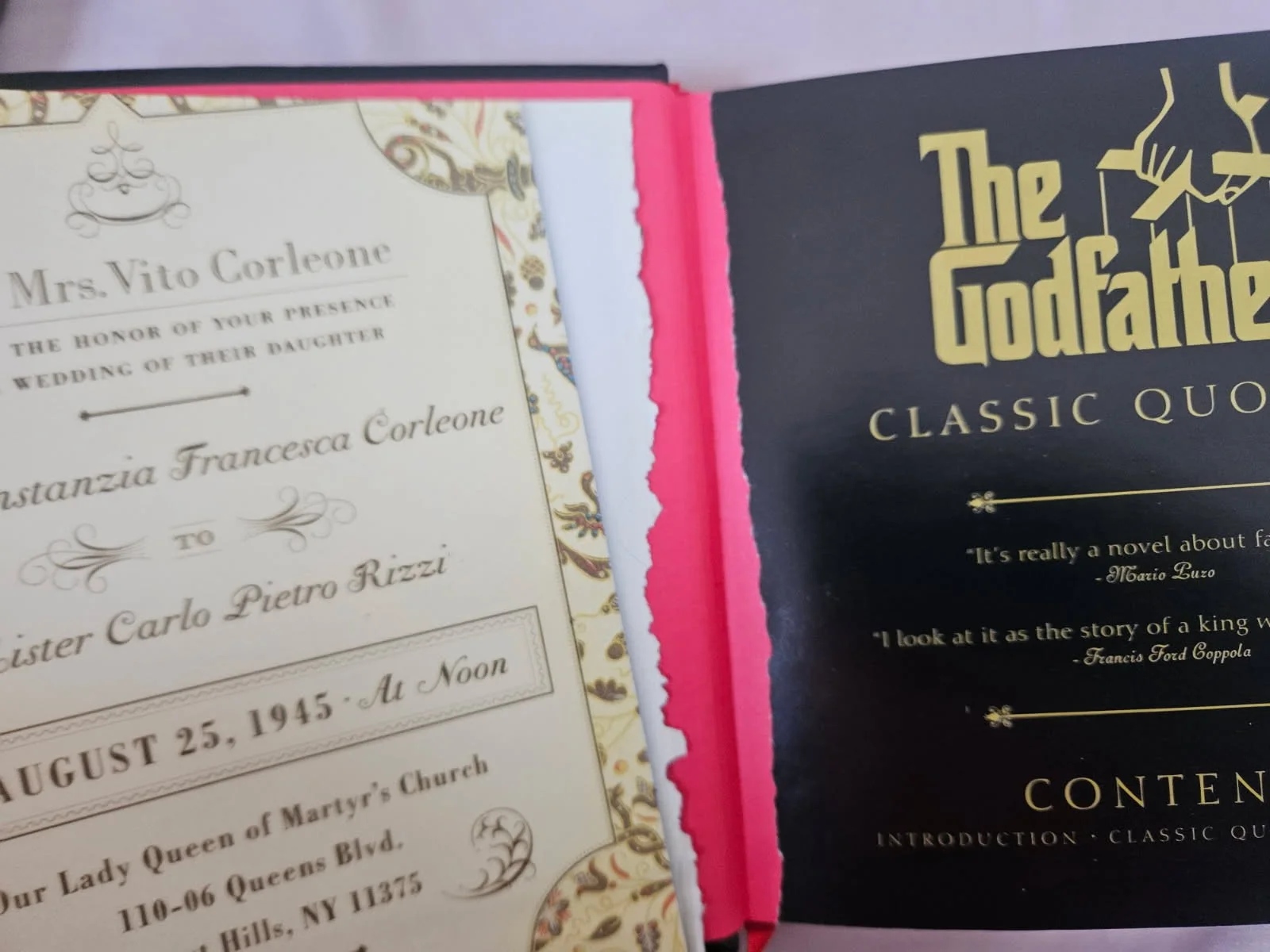 Gianni Russo — Godfather Classic Quoate book autographed By Gianni Russo (Carlo) JSA Certified, image 3