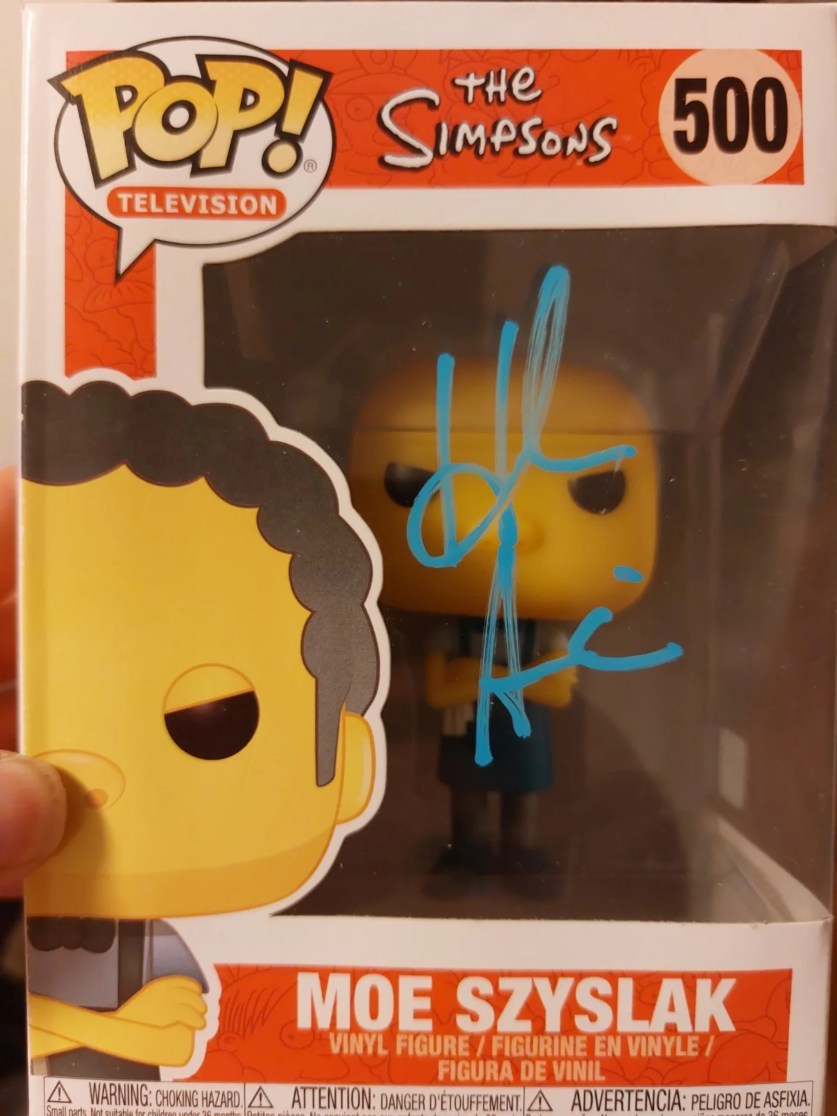 Hank Azaria — Signed Hank Azaria Autographed Moe The Simpsons Funko Pop OCCM COA