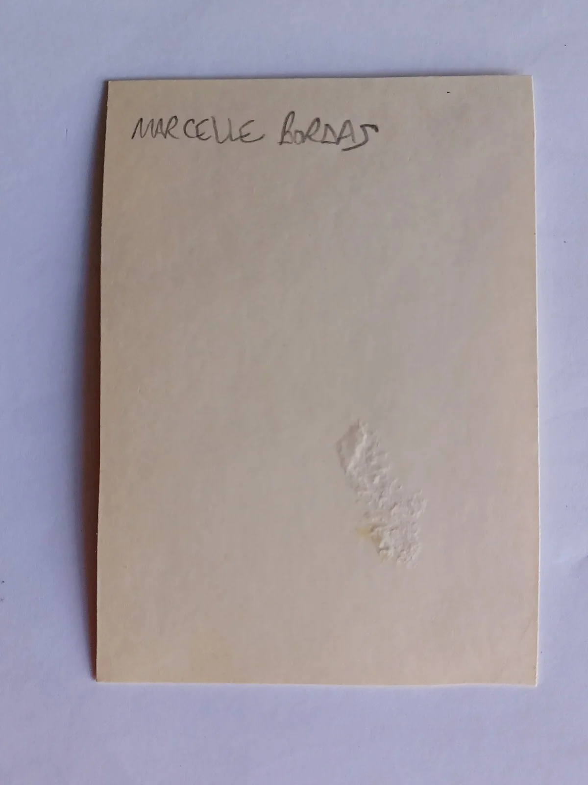 Marcelle Bordas (d. 1968) Signed 2.5" x 3.5" Photo - French Singer, image 2