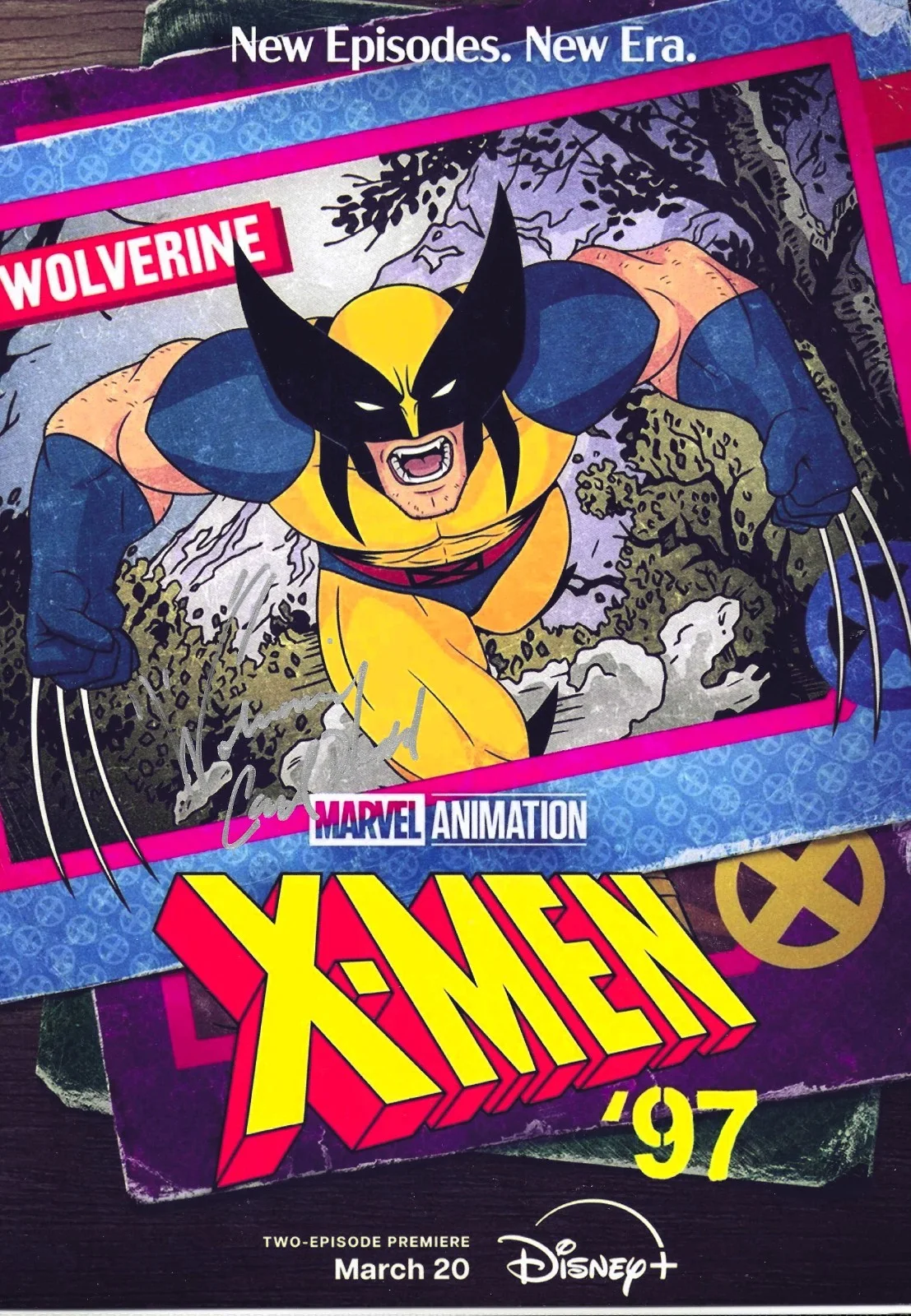 Cal Dodd, Matthew Waterson — 2 X-MEN '97 signed voice actors for MAGNETO & WOLVERINE each coa 8 ¼ x 11 ¾, image 2