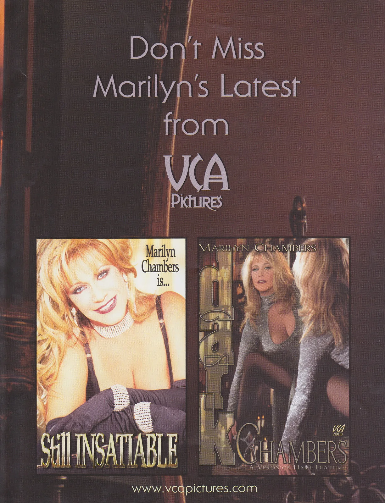 MARILYN CHAMBERS SIGNED WITH LUST 8.5x11 VCA XXX PORN STAR PROMO AD FLYER PHOTO, изображение 2
