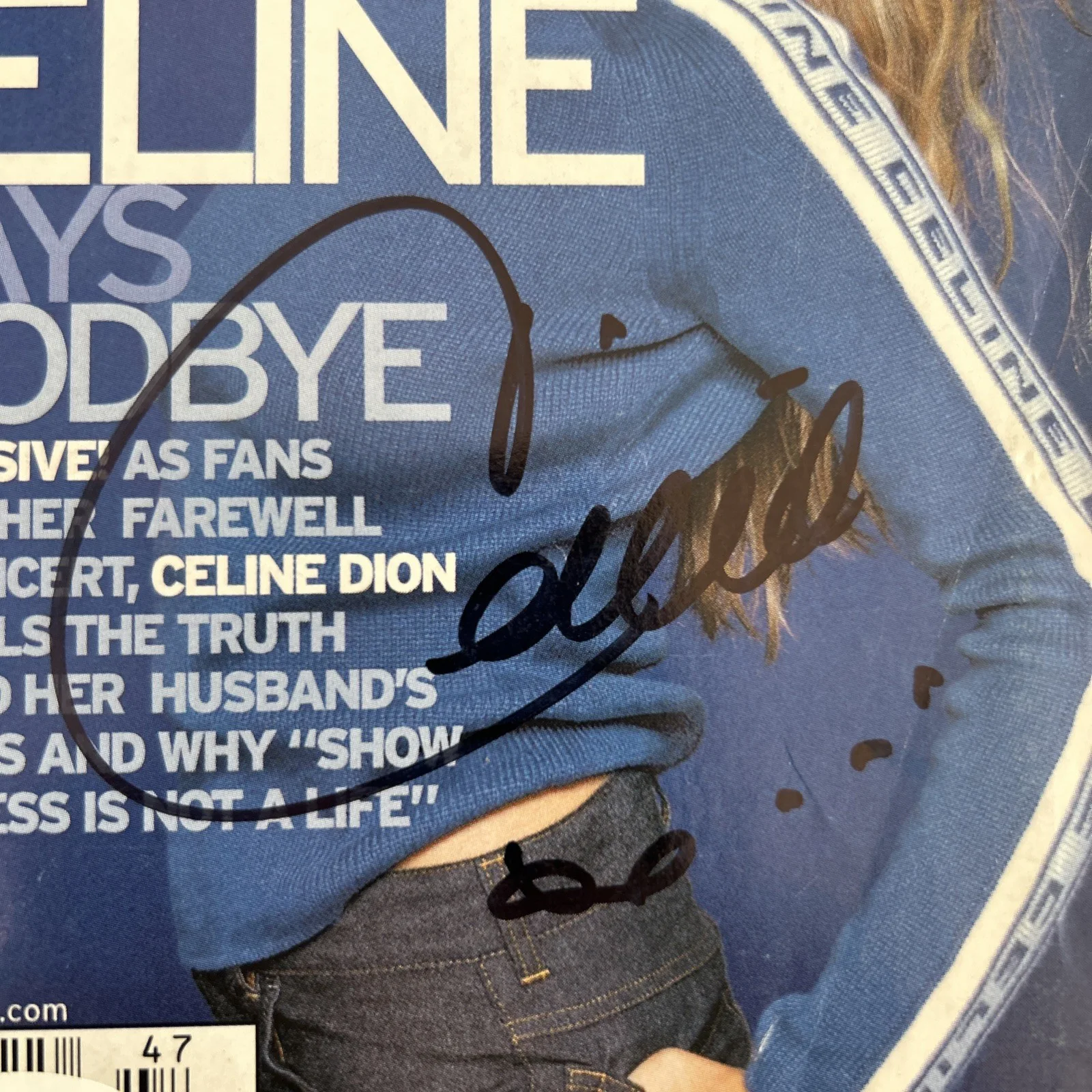 Celine Dion Signed In-Person Autographed TV GUIDE with JSA-COA, image 2
