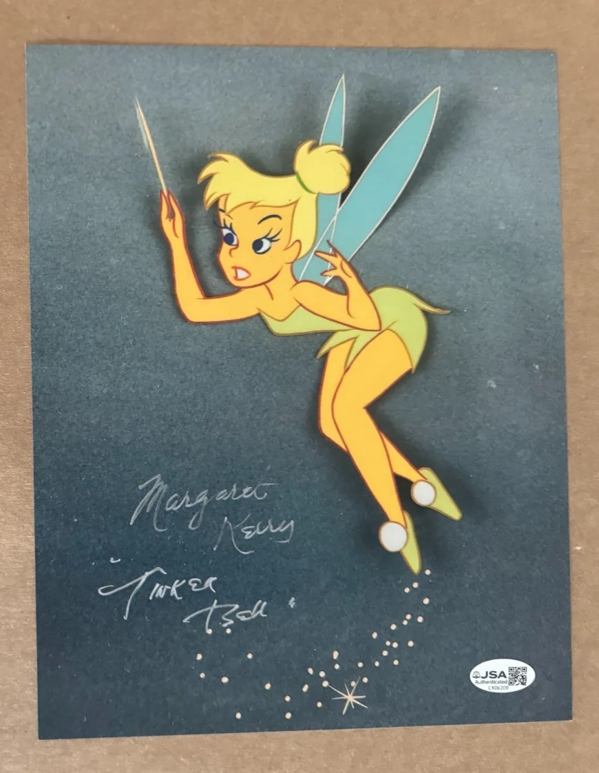 Margaret Kerry — MARGARET KERRY Signed 8x10 PETER PAN Tinker Bell Photo Autograph JSA COA Cert
