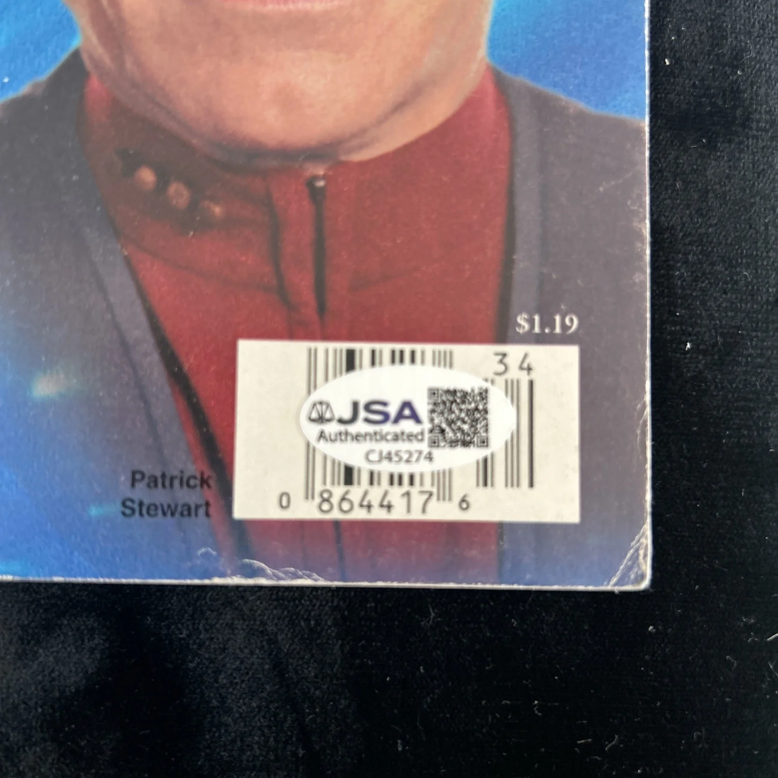 Patrick Stewart — Patrick Stewart Signed In-Person TV Guide Autograph with JSA-COA Star Trek, image 3