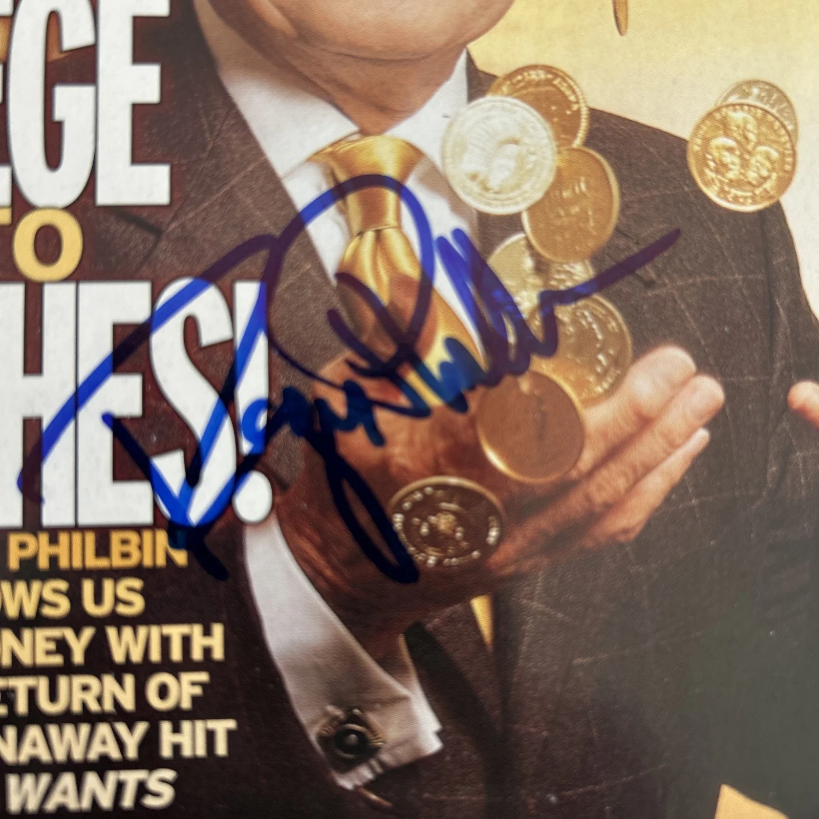 Regis Philbin — Regis Philbin Signed In Person Autograph TV Guide with JSA-COA, image 2