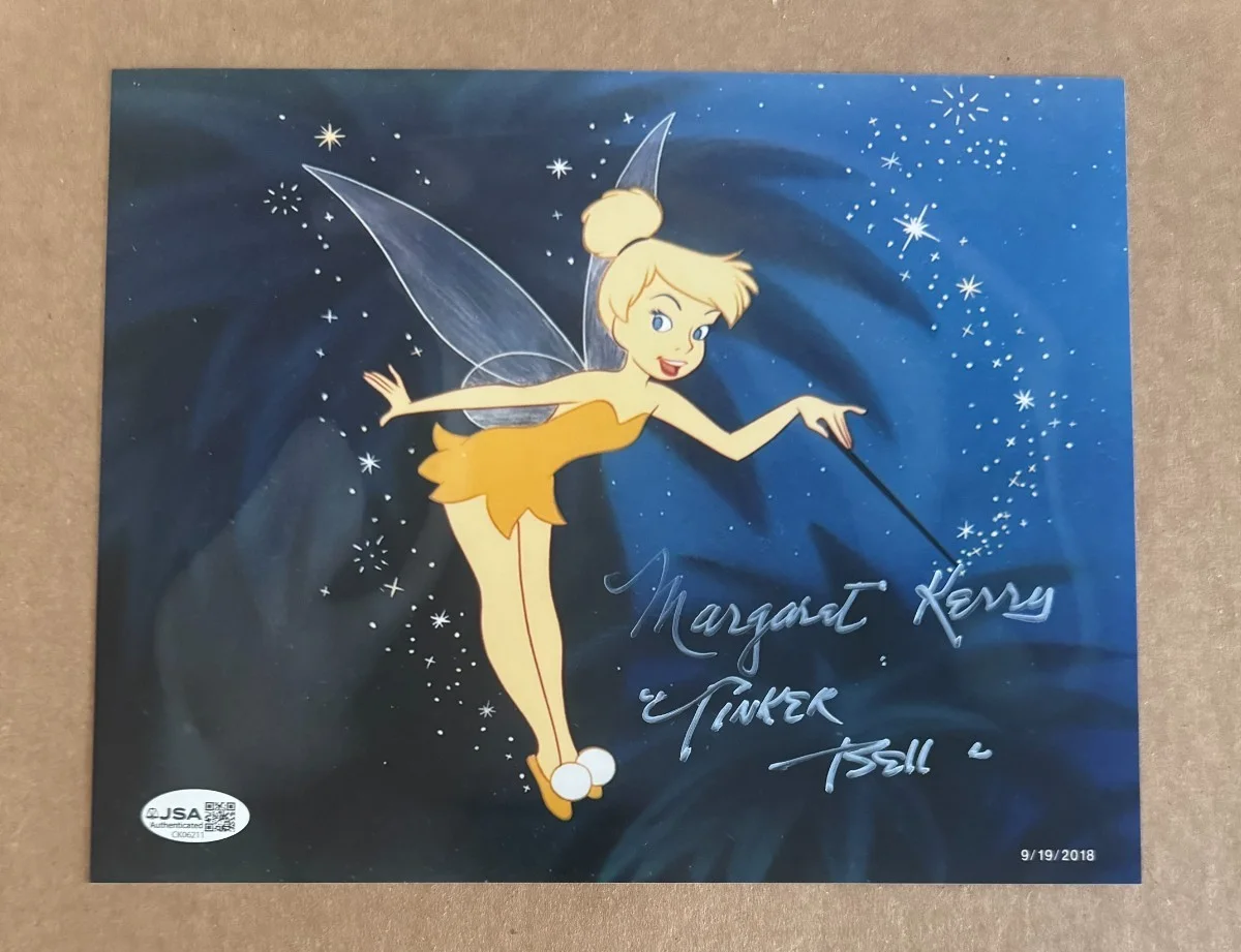 Margaret Kerry — MARGARET KERRY Signed 8x10 PETER PAN Tinker Bell Photo Autograph JSA COA Cert
