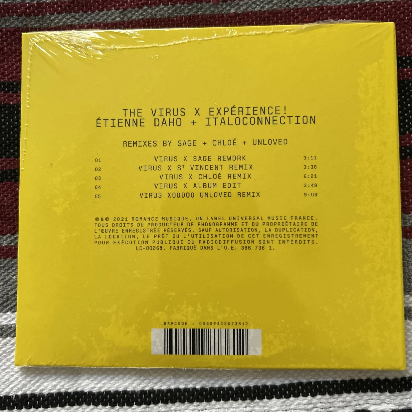 Ltd Signed ETIENNE DAHO CD, The Virus X Experience, New Sealed, Italoconnection, image 2