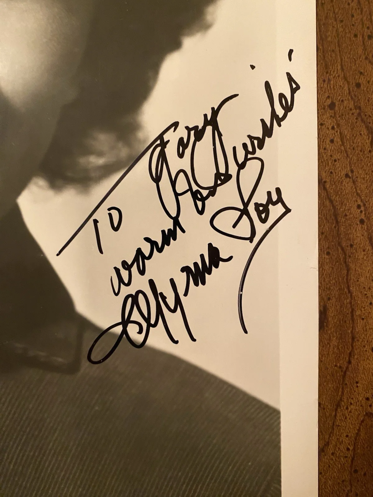 Myrna Loy — Myrna Loy Signed Autographed Photo With COA The Thin Man Mr Blandings Builds His, изображение 2