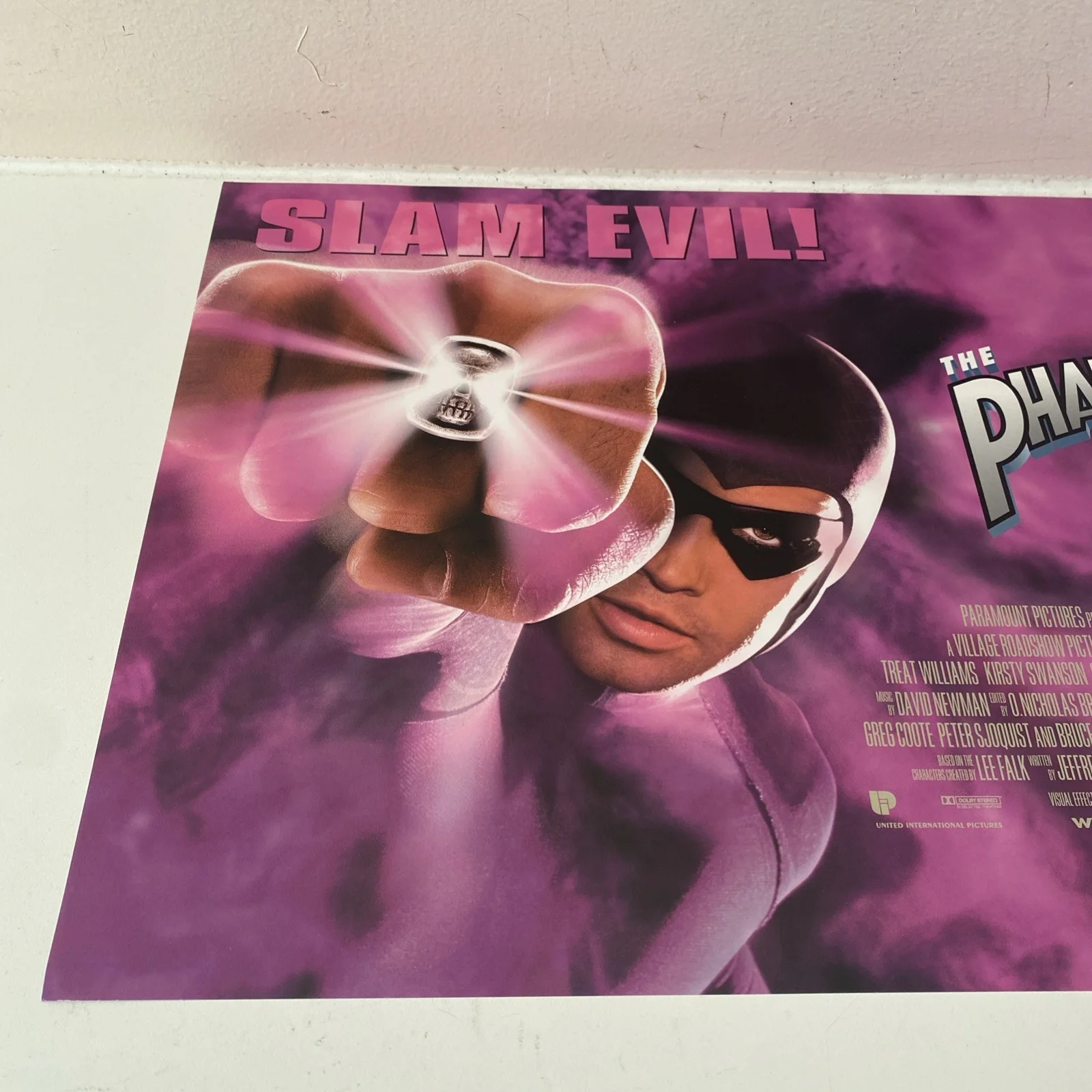 The phantom - Slam Evil! 1996 quad cinema poster, image 2
