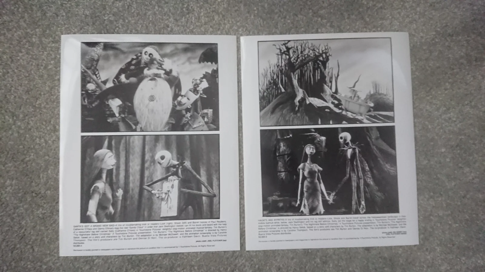 Tim Burton The Nightmare Before Christmas 1993 Vintage Press Photos x 7, изображение 5