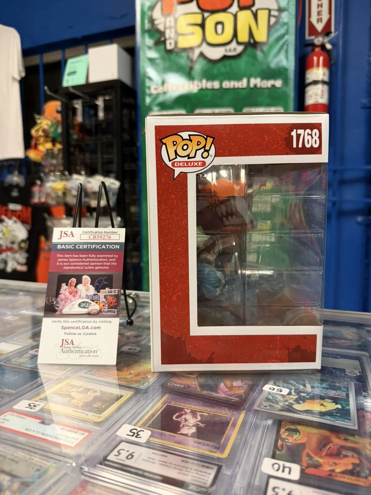 Ryan Colt Levy — CHAINSAW MAN 1768 Funko Pop SIGNED/AUTOGRAPHED Ryan Colt Levy JSA AUTHENTICATED, image 3