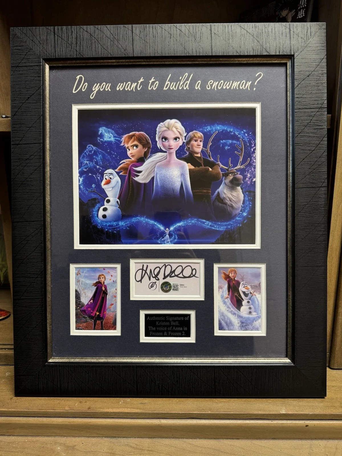 Kristen Bell — Beckett Authenticated Kristen Bell Signature Framed Frozen Photo
