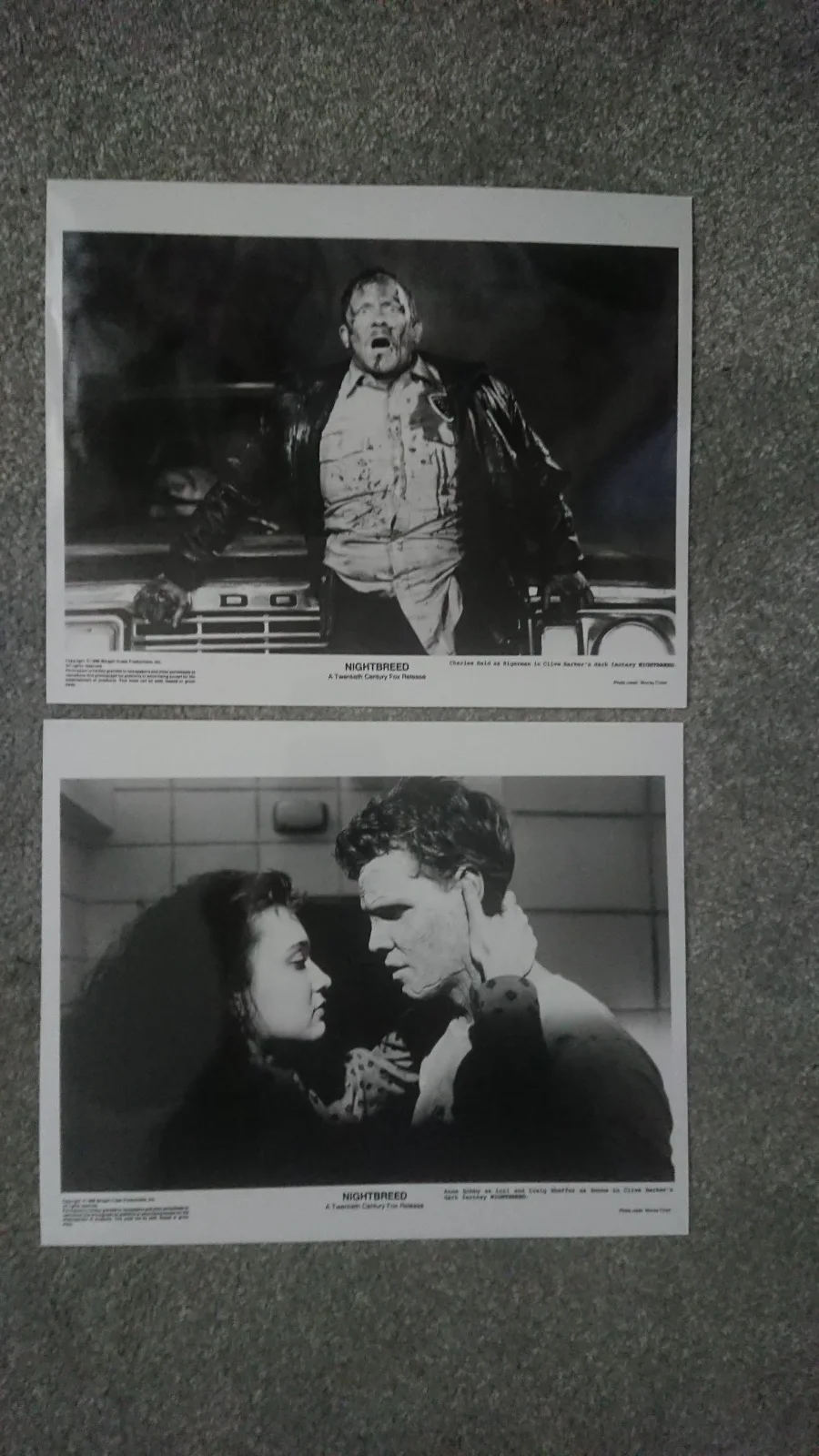 Nightbreed 1990 David Cronenberg Clive Barker 6 Original Vintage Press Photos, изображение 5