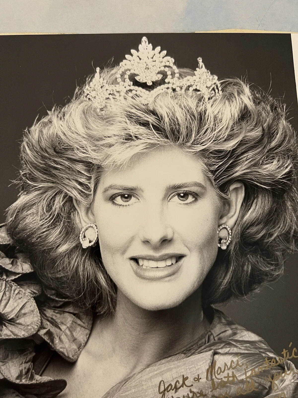 Therese Jasper Mrs. Hawaii 1989 Autographed Photograph w/Inscription 8x10, изображение 2