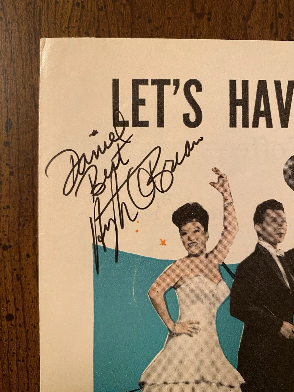Hugh O’Brian, Mitzi Gaynor — Mitzi Gaynor Hugh O’Brian Signed Autographed No Business Like Show Business wCOA, изображение 2