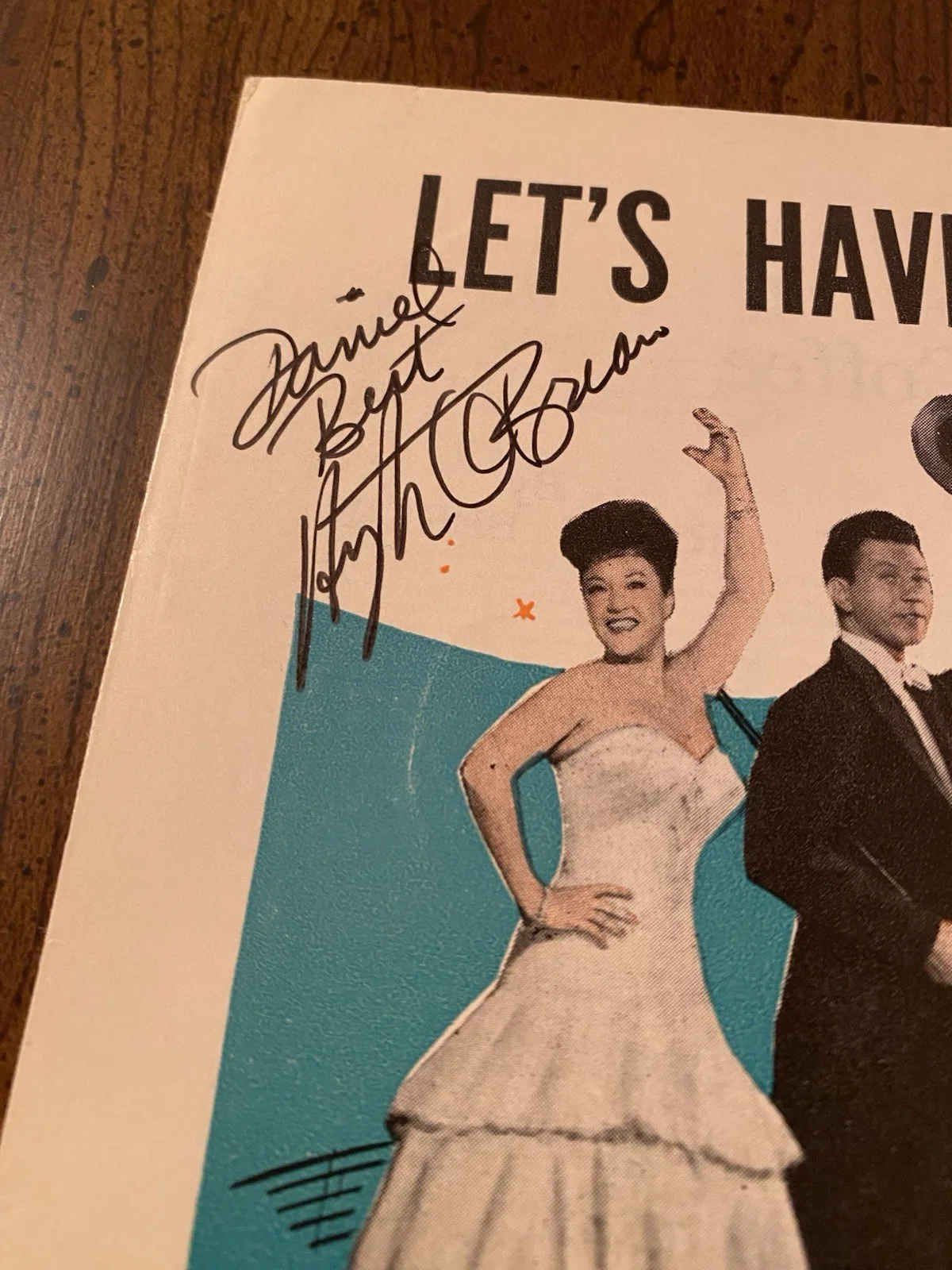 Hugh O’Brian, Mitzi Gaynor — Mitzi Gaynor Hugh O’Brian Signed Autographed No Business Like Show Business wCOA, изображение 3